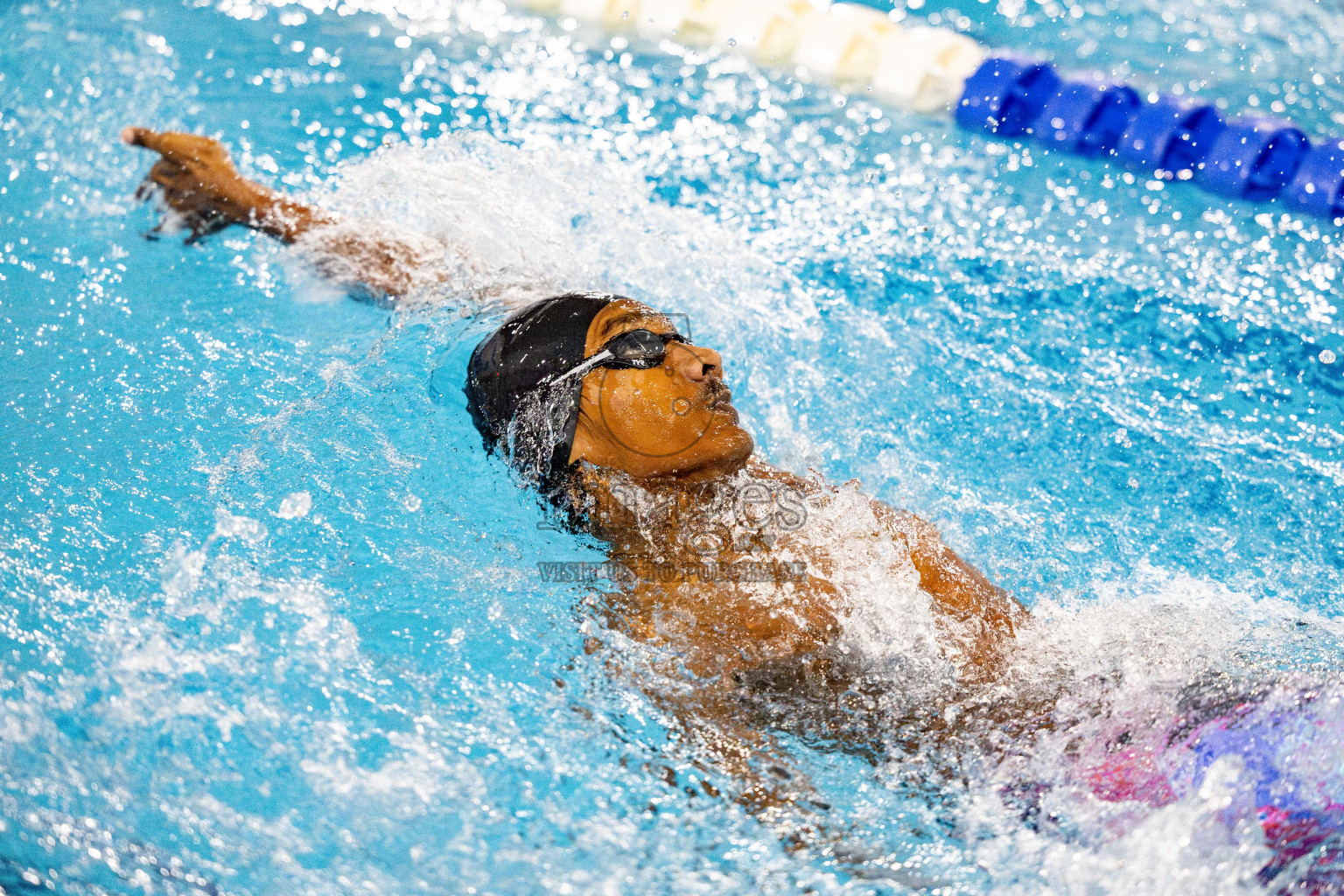 Day 5 of National Swimming Competition 2024 held in Hulhumale', Maldives on Tuesday, 17th December 2024. Photos: Hassan Simah / images.mv