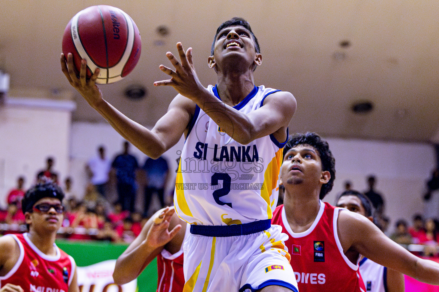 Maldives vs SriLanka in Day 1 of Under 16 Asian Cup SABA Qualifiers 2025 was held in Social Center, Male', Maldives on 12th June 2025. Photos: Nausham Waheed / images.mv