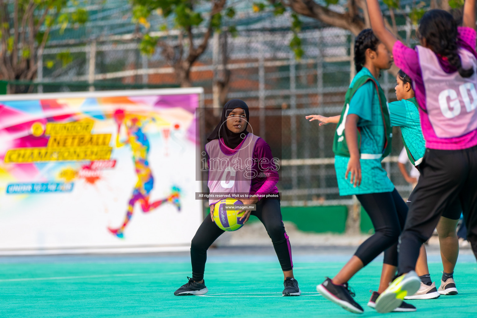 Junior Netball Championship 2022 - Under 14 Final U14 final of Junior Netball Championship 2022 held in Male', Maldives on Friday, 18th March 2022. Photos by Ismail Thoriq