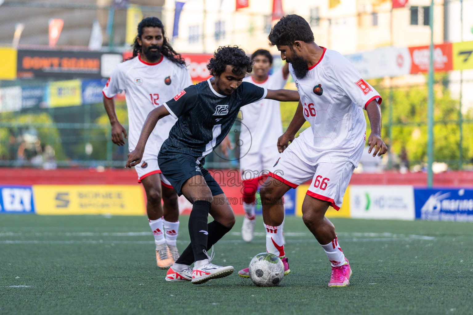 F Feeali VS F Dharanboodhoo in Day 13 of Golden Futsal Challenge 2024 was held on Saturday, 27th January 2024, in Hulhumale', Maldives Photos: Nausham Waheed / images.mv