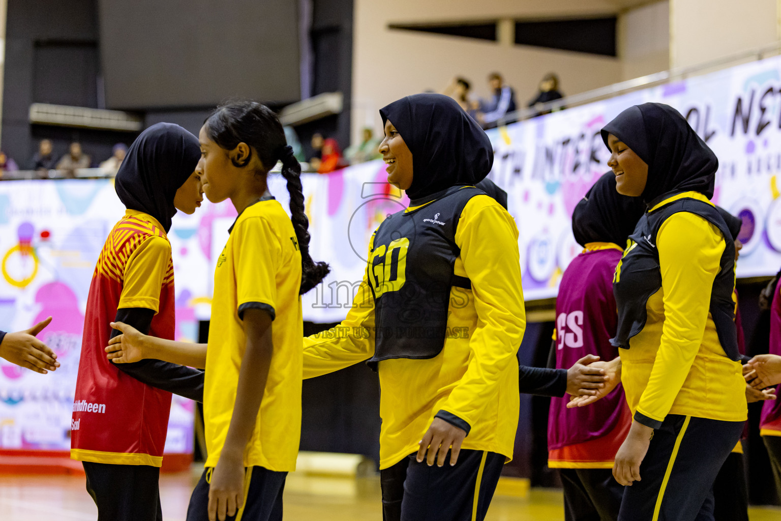 Day 6 of 25th Inter-School Netball Tournament was held in Social Center at Male', Maldives on Thursday, 15th August 2024. Photos: Nausham Waheed / images.mv