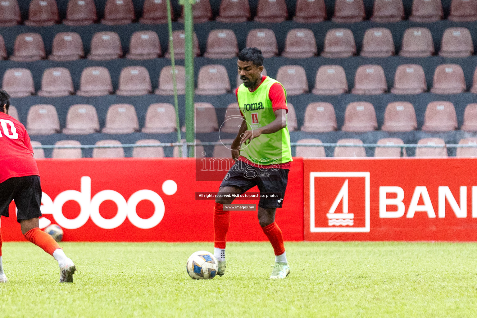 Training session for the Maldives national football team in preparation for the upcoming match against Bangladesh, held in Football Stadium, Male', Maldives on Tuesday, 10th October 2023 Photos: Nausham Waheed/ Images.mv