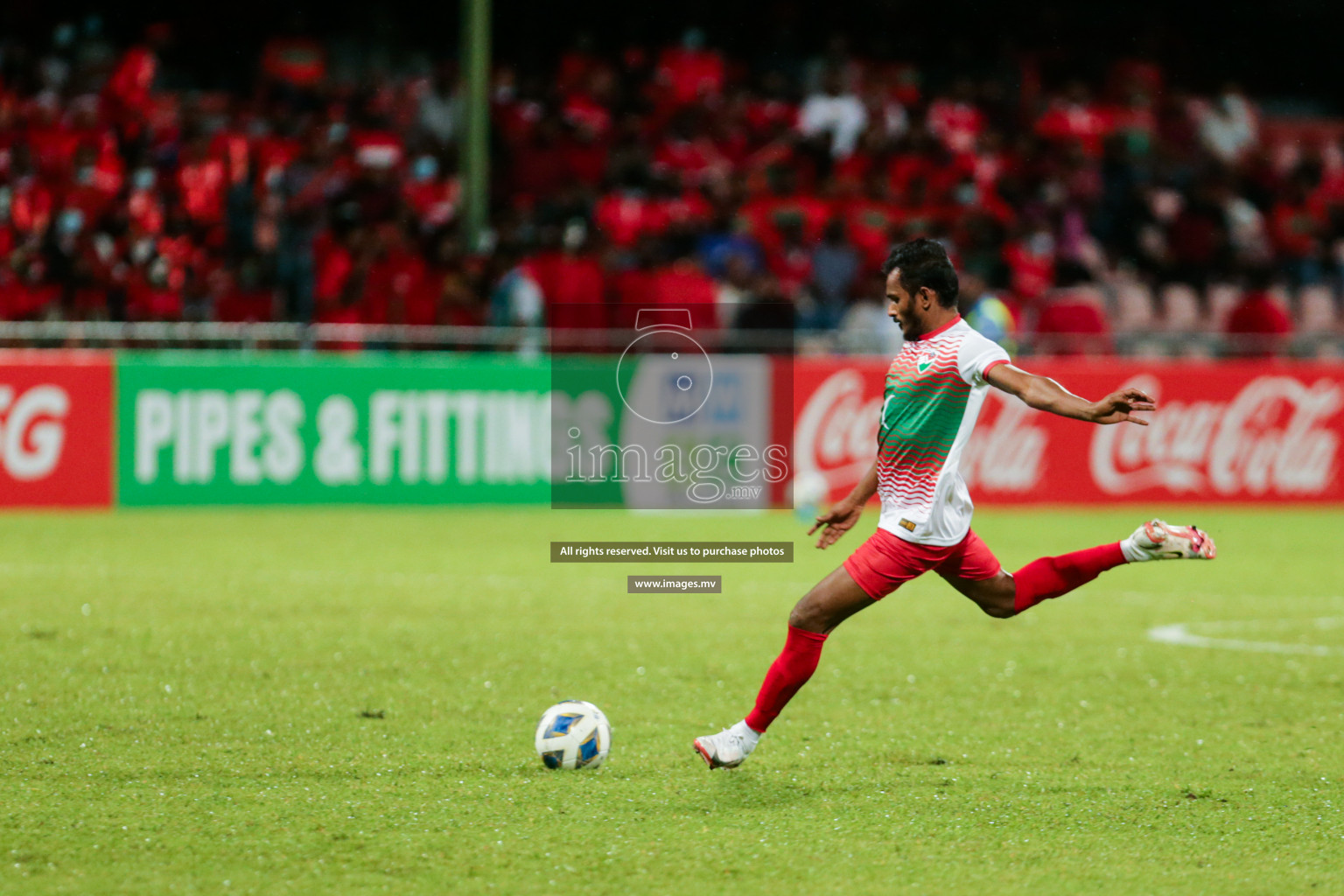 Maldives vs Nepal in SAFF Championship 2021 held on 1st October 2021 in Galolhu National Stadium, Male', Maldives