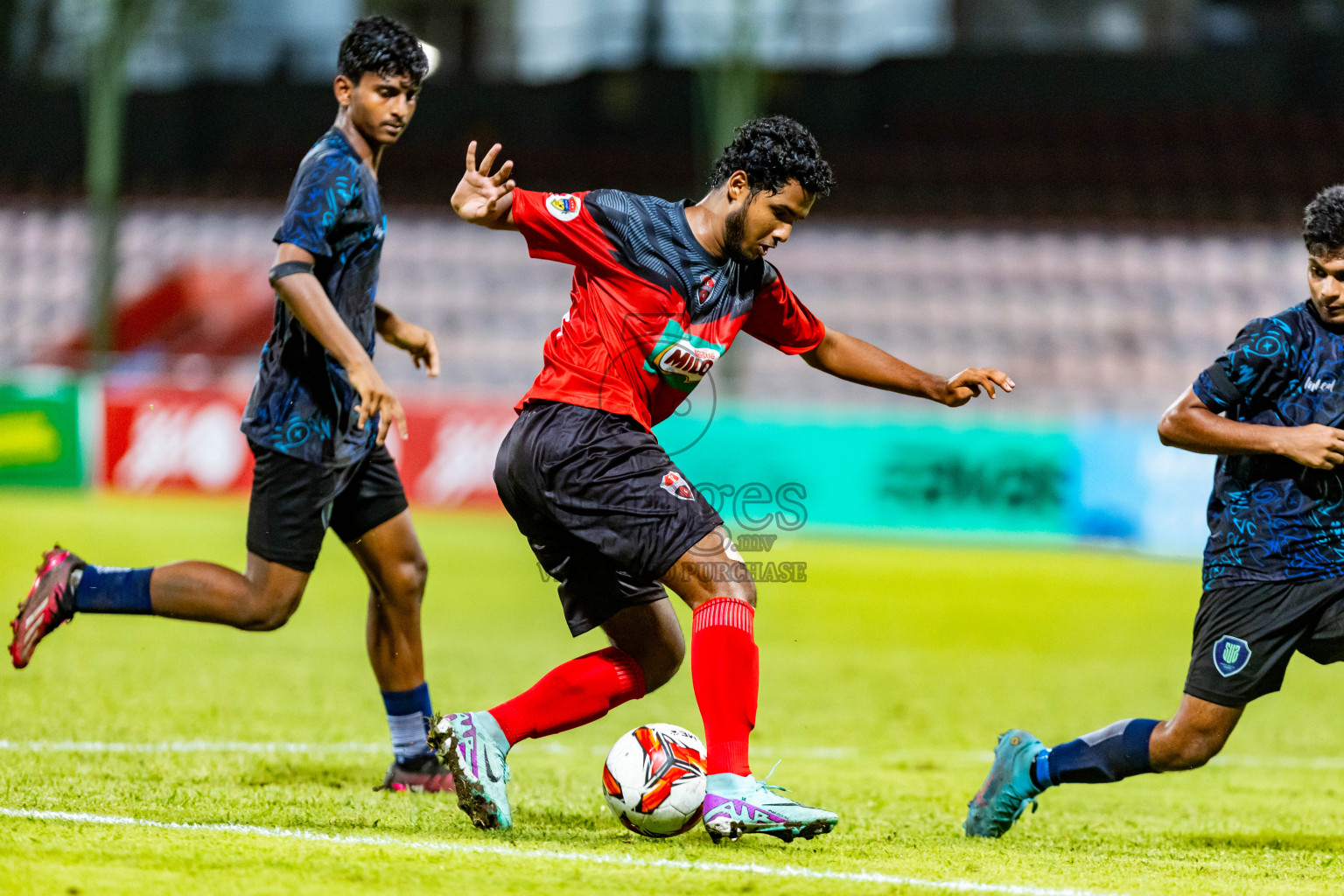 Super United Sports vs TC Sports Club in the Final of Under 19 Youth Championship 2024 was held at National Stadium in Male', Maldives on Monday, 1st July 2024. Photos: Nausham Waheed / images.mv