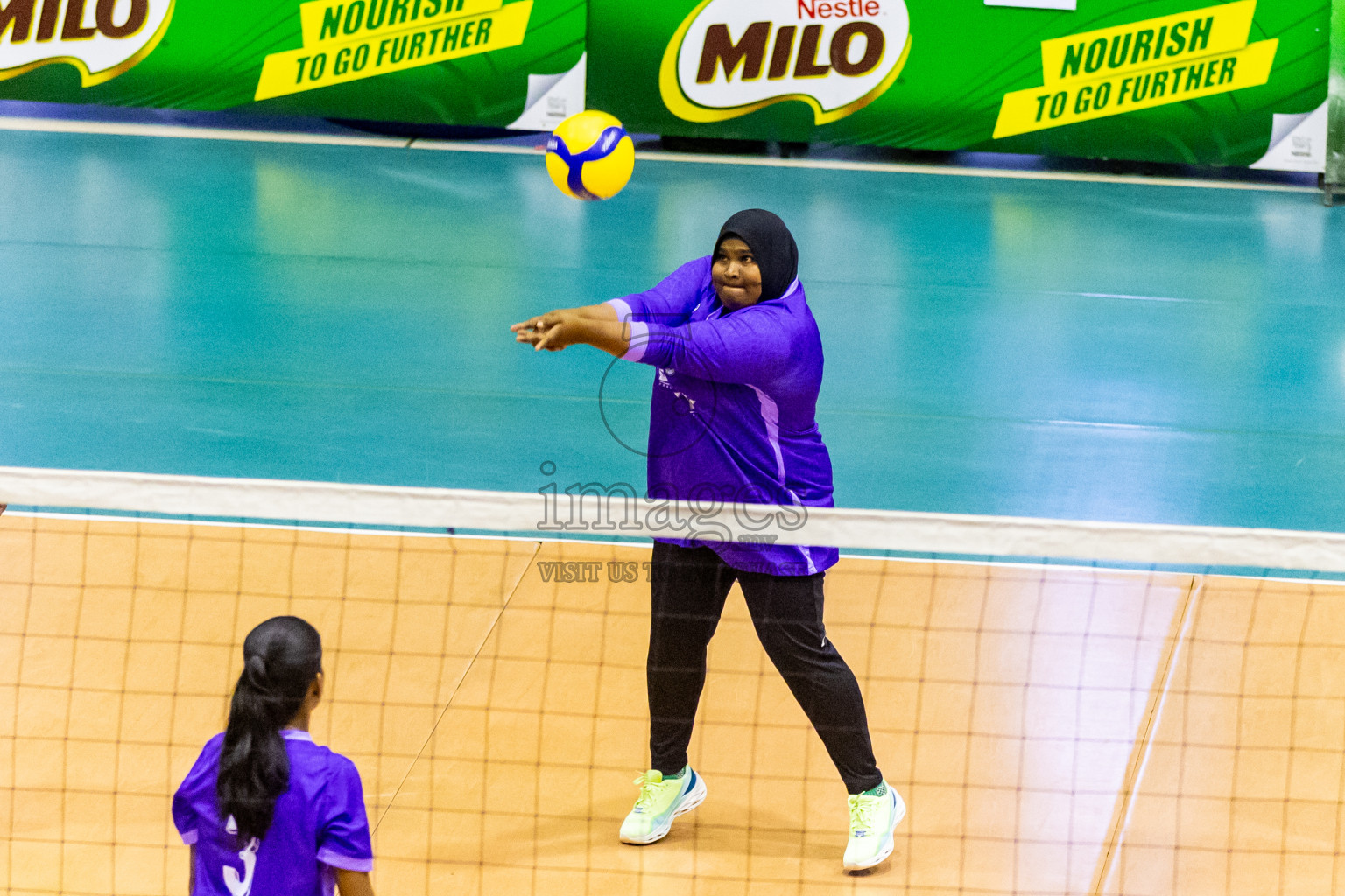 Day 2 of Women's Division of Milo VAM Cup 2024 held in Male', Maldives on Wednesday, 9th July 2024 at Social Center Indoor Hall Photos By: Nausham Waheed / images.mv