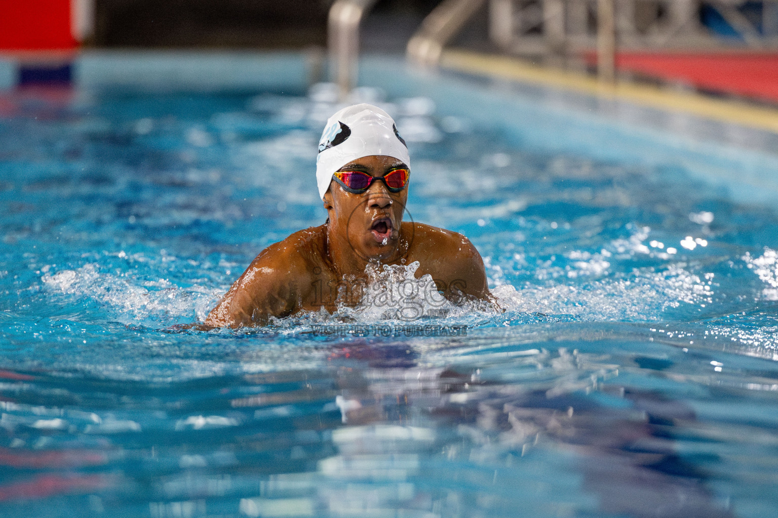 Day 4 of National Swimming Competition 2024 held in Hulhumale', Maldives on Monday, 16th December 2024. 
Photos: Hassan Simah / images.mv