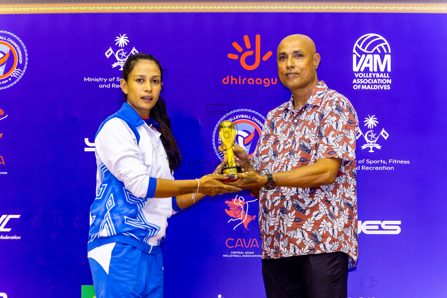 Nepal Police Club vs Humo VC in the Final of CAVA Woman's Volleyball Club Championship 2024 was held in Social Center, Male', Maldives on Saturday, 21st September 2024. Photos: Nausham Waheed / images.mv