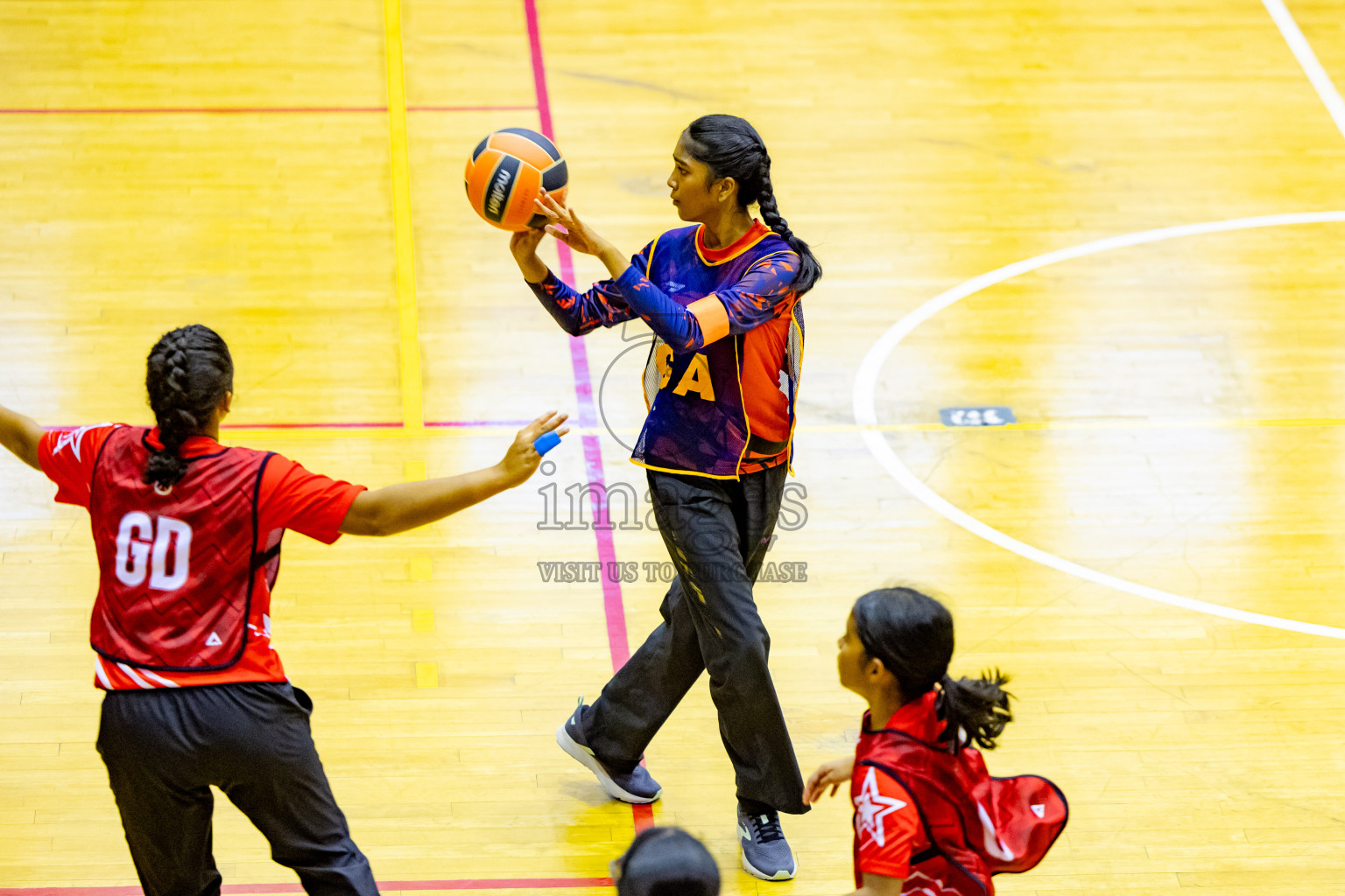 Day 6 of 25th Inter-School Netball Tournament was held in Social Center at Male', Maldives on Thursday, 15th August 2024. Photos: Nausham Waheed / images.mv