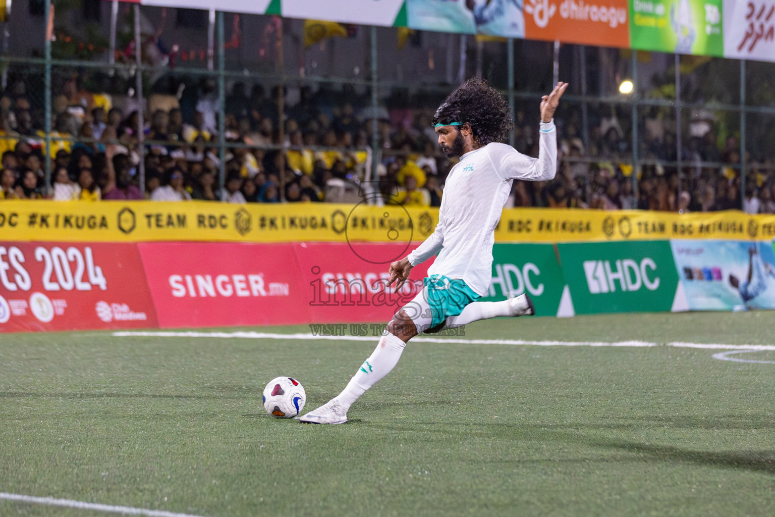 RRC vs MPL in the Semi Finals of Club Maldives Cup 2024 held in Rehendi Futsal Ground, Hulhumale', Maldives on Monday, 14th October 2024. Photos: Hassan Simah / images.mv