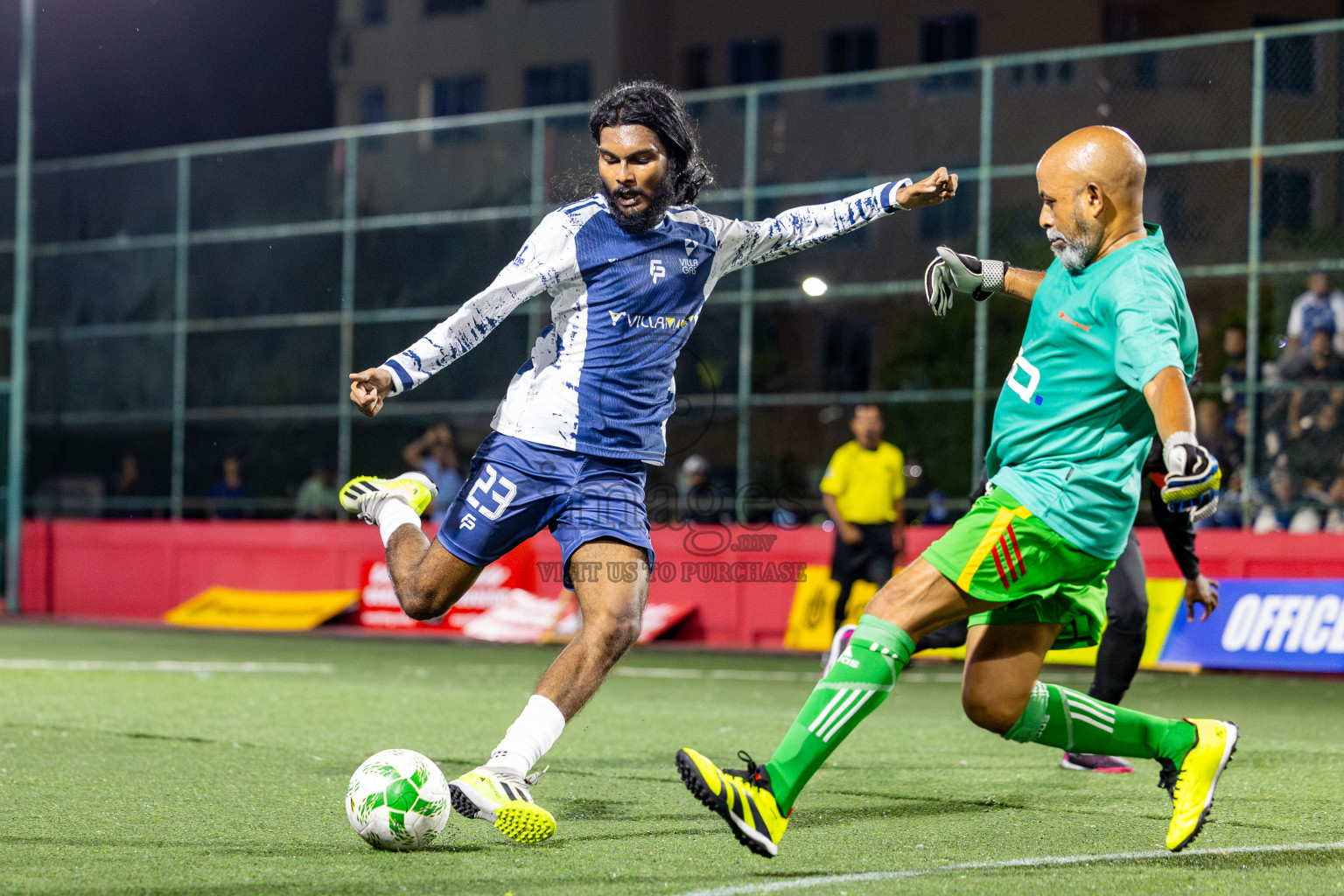 Roseware vs Villa Travels in Day 7 of Office League 2025 was held on Tuesday, 22nd April 2025 in Hulhumale', Maldives. Photos: Nausham Waheed / images.mv