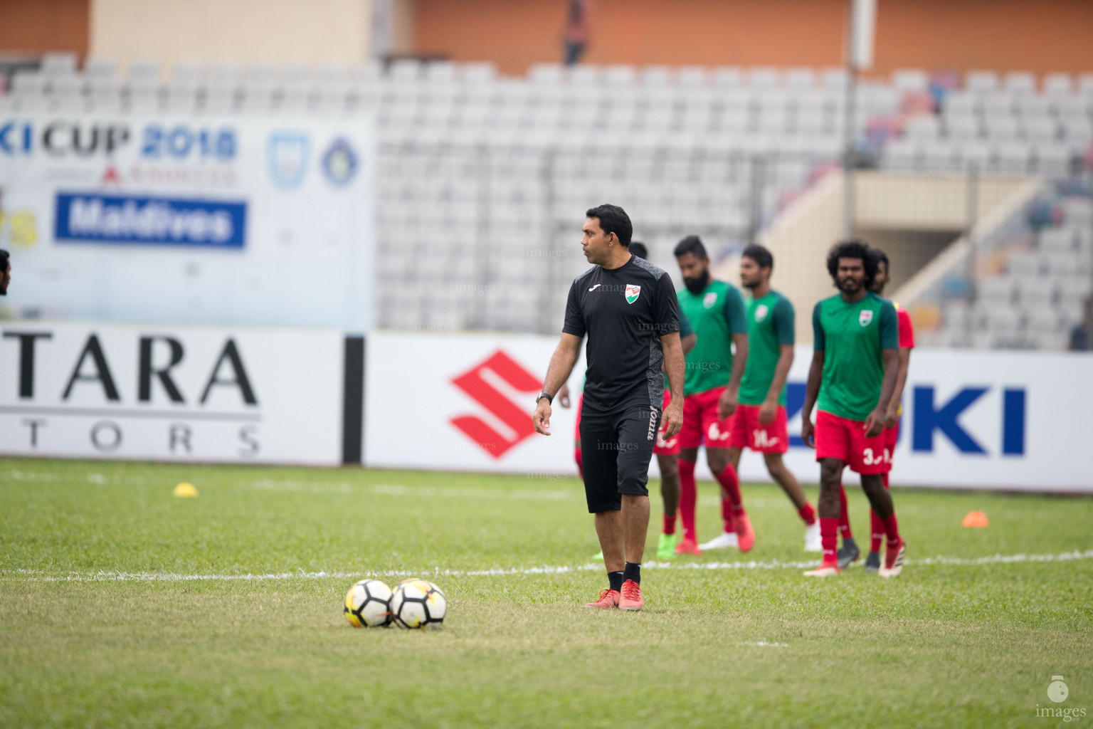 Nepal vs Maldives in SAFF Suzuki Cup 2018 semifinals in Dhaka, Bangladesh, Wednesday, September 12, 2018. (Images.mv Photo/Suadhu Abdul Sattar))