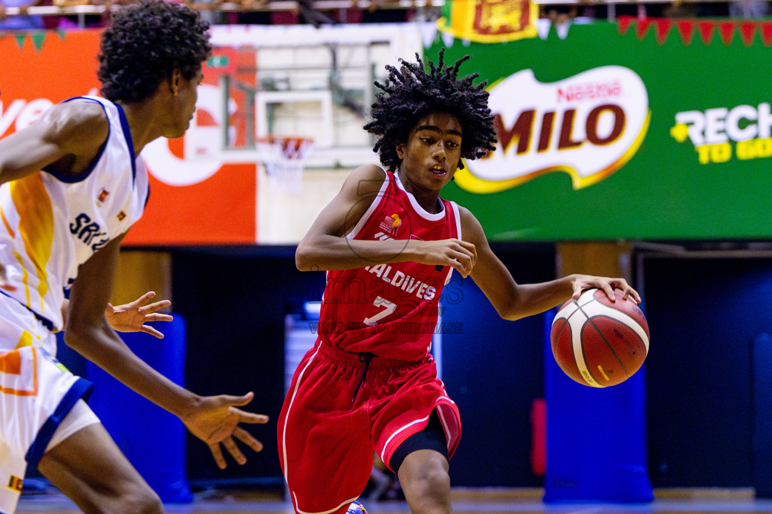 Maldives vs SriLanka in Day 1 of Under 16 Asian Cup SABA Qualifiers 2025 was held in Social Center, Male', Maldives on 12th June 2025. Photos: Nausham Waheed / images.mv