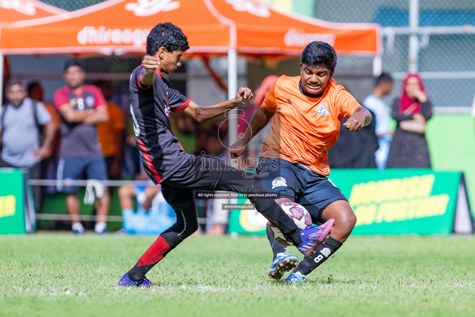 Day 1 of MILO Academy Championship 2023 (u14) was held in Henveyru Stadium Male', Maldives on 3rd November 2023. Photos: Nausham Waheed / images.mv