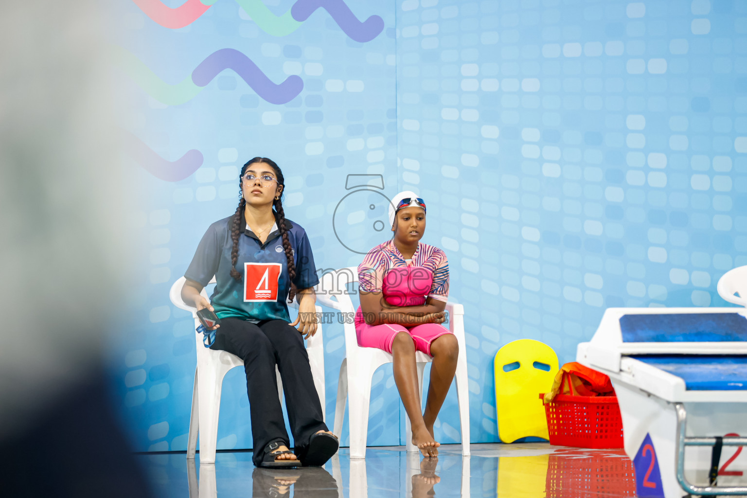 Day 4 of BML 6th National Kids Swimming Kids Festival 2025 held in Hulhumale', Maldives on Thursday, 6th November 2024. 
Photos: Hassan Simah / images.mv