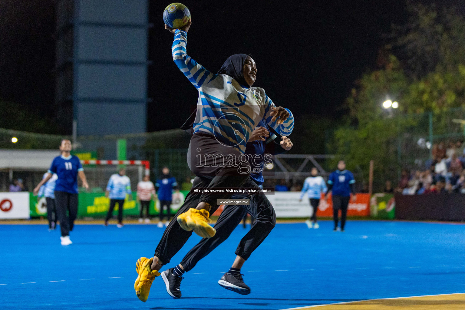 Quarter Final of 7th Inter-Office/Company Handball Tournament 2023, held in Handball ground, Male', Maldives on Friday, 20th October 2023 Photos: Nausham Waheed/ Images.mv