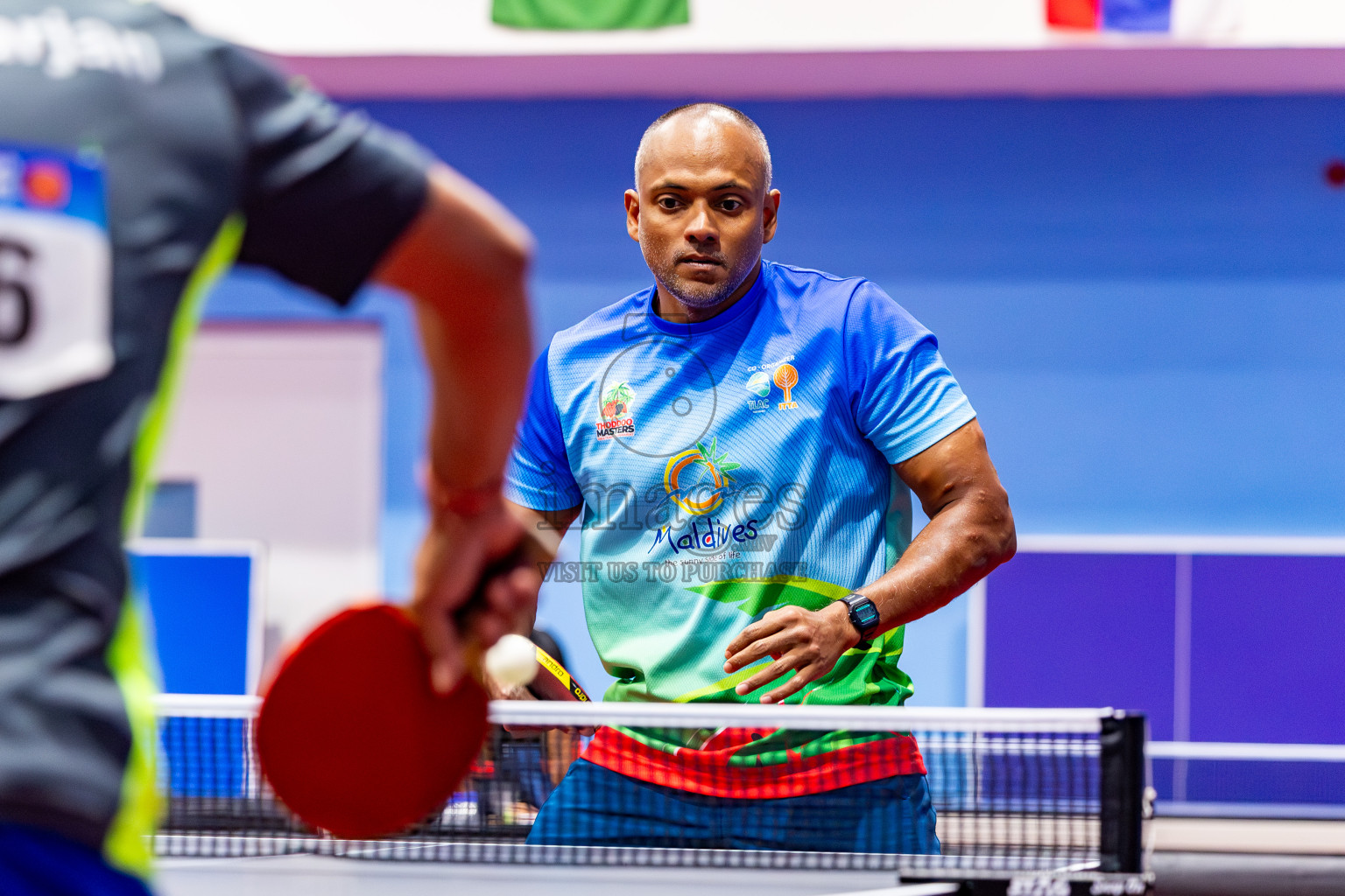 Day 3 of 1st Thoddoo Masters Table Tennis Tournament was held on Saturday, 23rd August 2025 in AA Thoddoo, Maldives. Photos: Nausham Waheed / images.mv