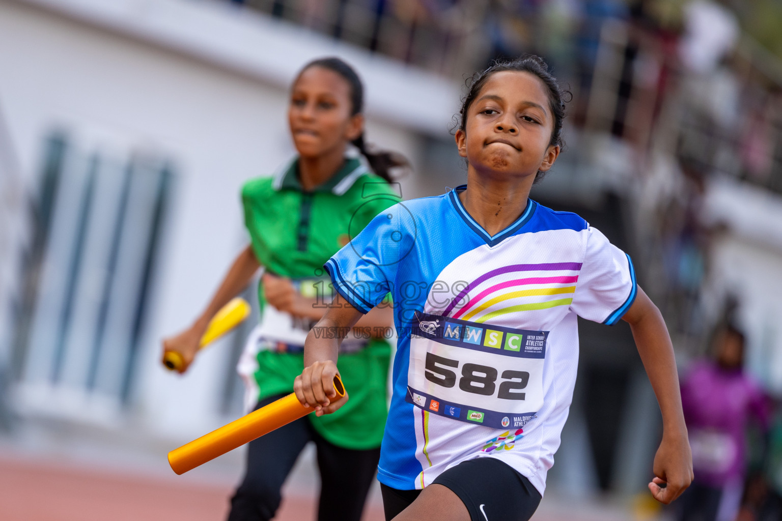 Day 5 of MWSC Interschool Athletics Championships 2024 held in Hulhumale Running Track, Hulhumale, Maldives on Wednesday, 13th November 2024. Photos by: Ismail Thoriq / Images.mv