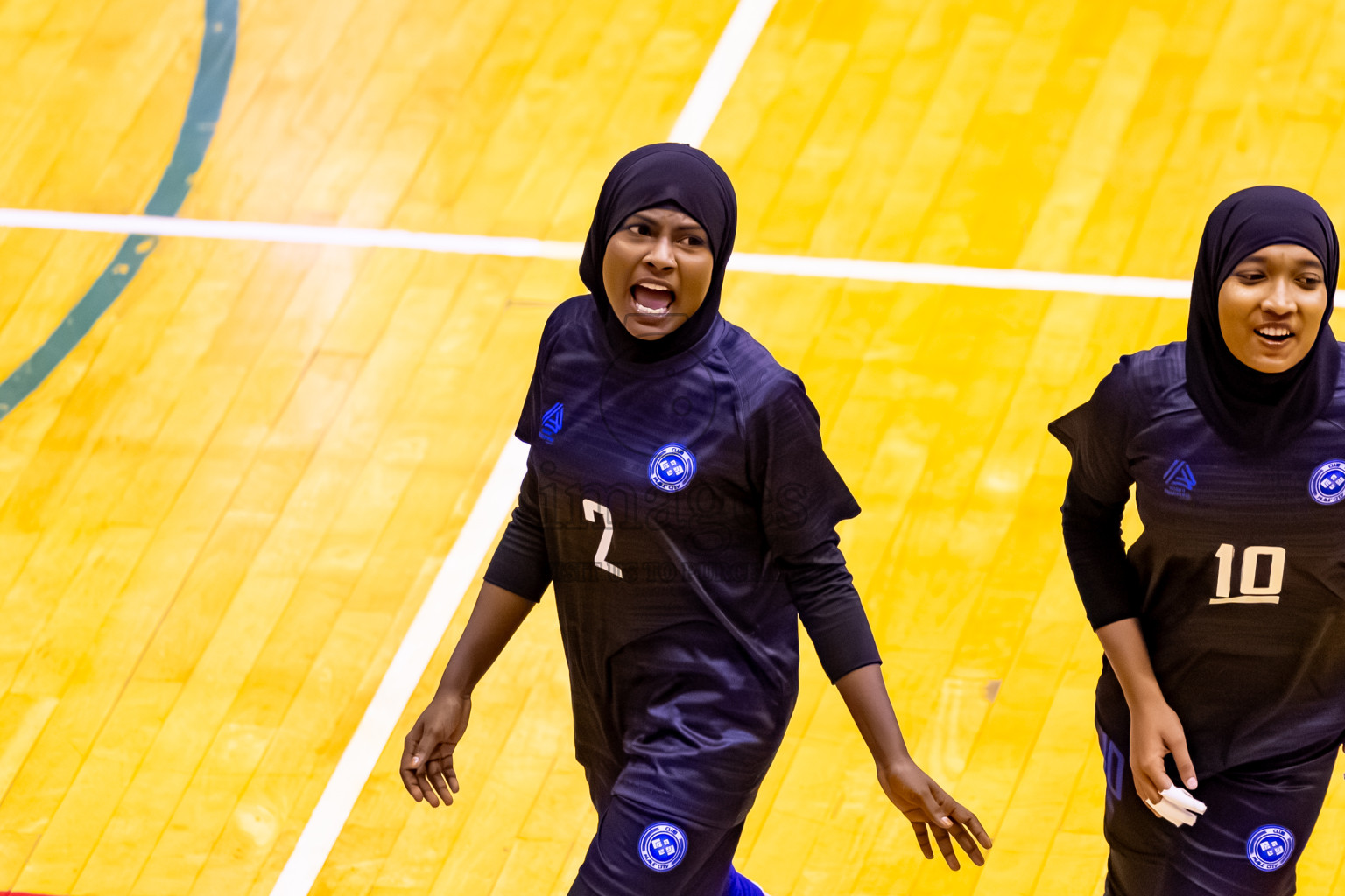 Male' City Team 1 vs Male' City Team 3 in the Finals of MILO Raajje Volley Junior Championship 2025 (U19 Girls) was held in Social Center Indoor Hall, Maldives on Sunday, 28th September 2025. Photos: Nausham Waheed / images.mv