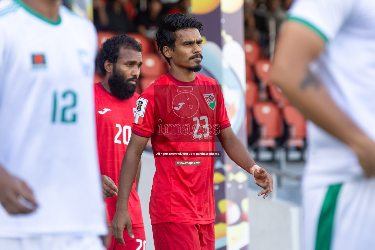 FIFA World Cup 2026 Qualifiers Round 1 home match vs Bangladesh held in the National Stadium, Male, Maldives, on Thursday 12th October 2023. Photos: Nausham Waheed / Images.mv