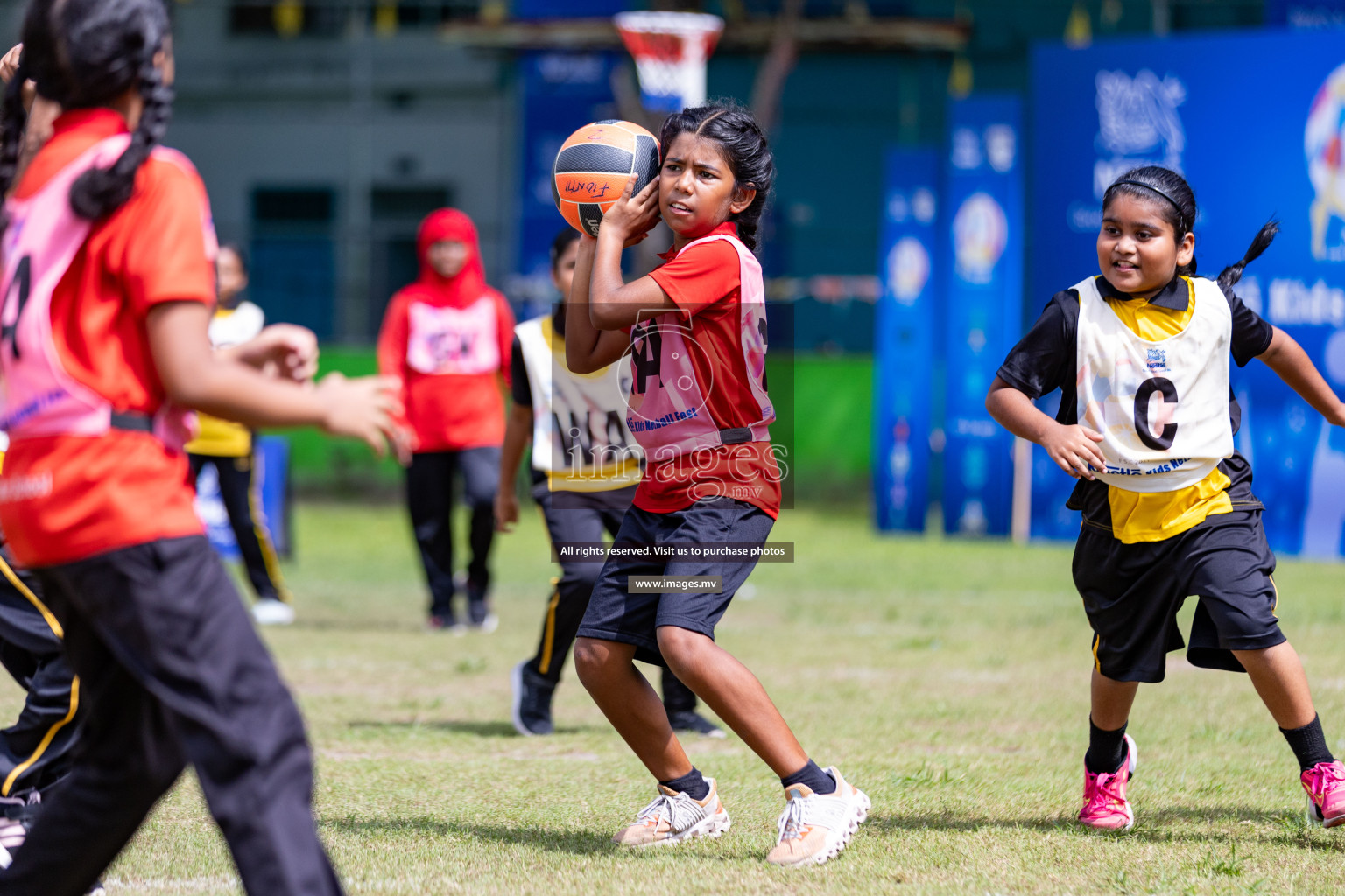 Day 1 of Nestle' Kids Netball Fiesta 2023 held in Henveyru Stadium, Male', Maldives on Thursday, 30th November 2023. Photos by Nausham Waheed / Images.mv