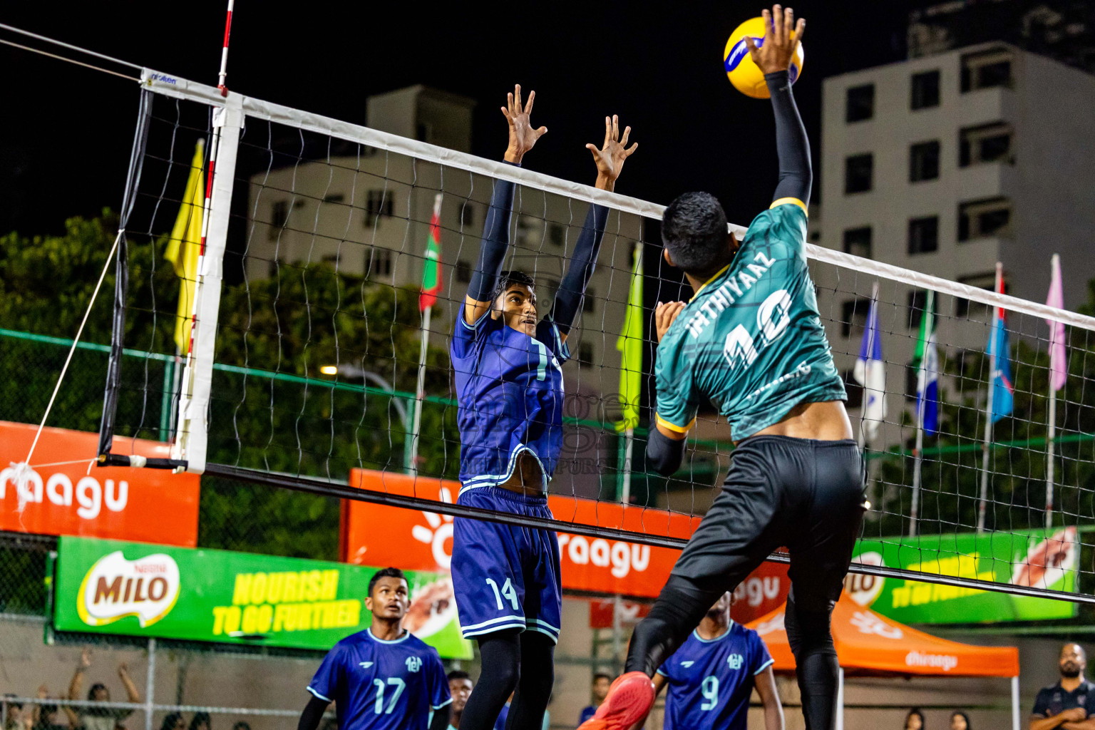 Day 13 of Interschool Volleyball Tournament 2024 was held in Ekuveni Volleyball Court at Male', Maldives on Thursday, 5th December 2024. Photos: Nausham Waheed / images.mv