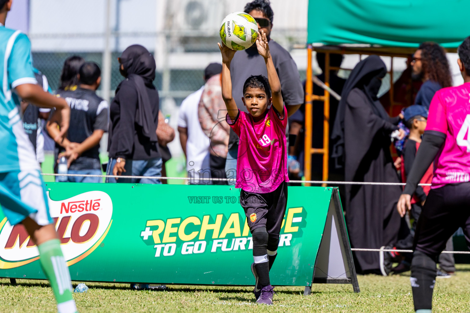 Day 2 of MILO Academy Championship 2025 (U-12) was held at Henveiru Stadium in Male', Maldives on Friday, 2nd May 2025. Photos: Nausham Waheed  / images.mv