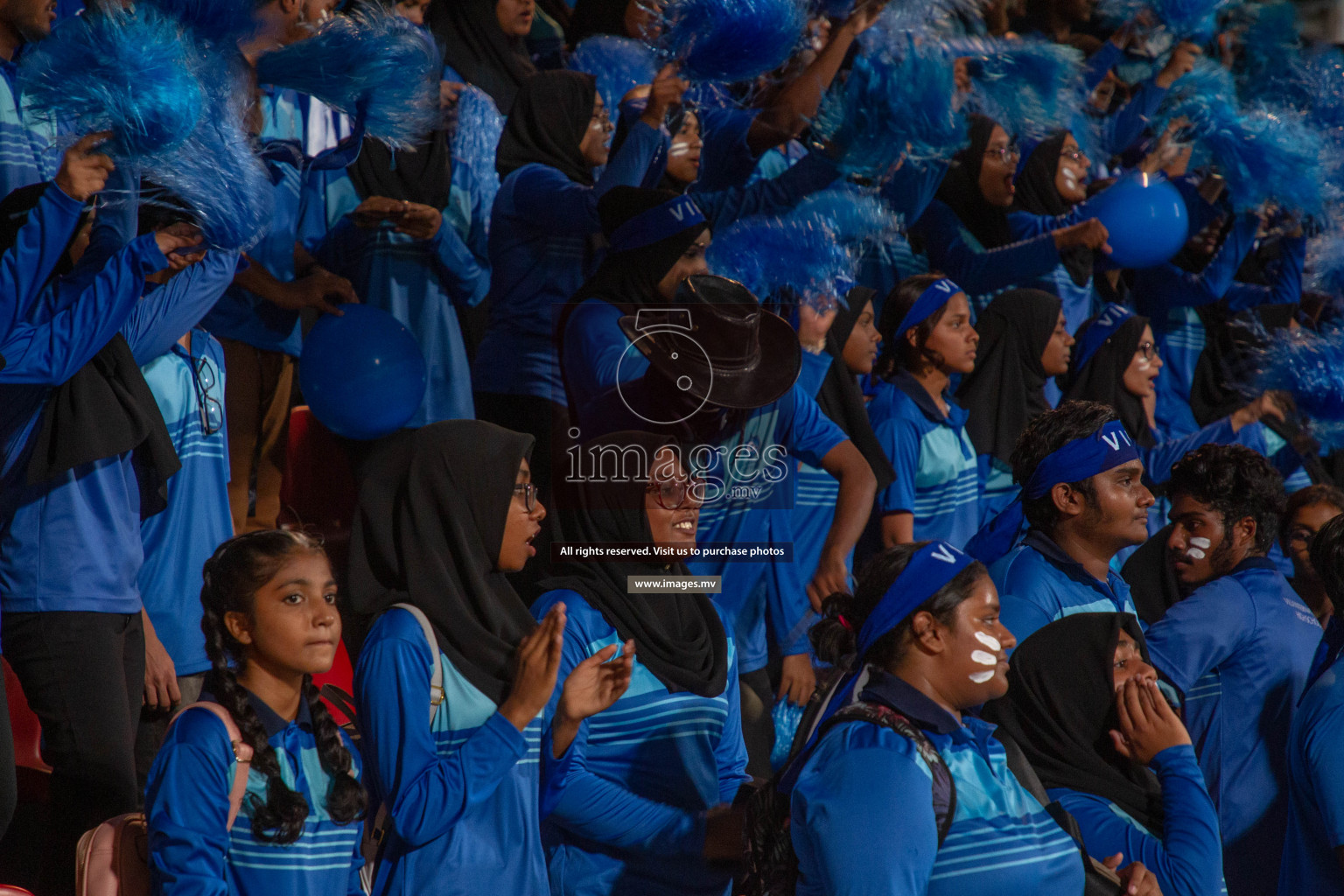 Villa International High School and Center for Higher Secondary Education in the finals of MAMEN Inter School Football Tournament 2019 (U18) in Male, Maldives on 8th April 2019