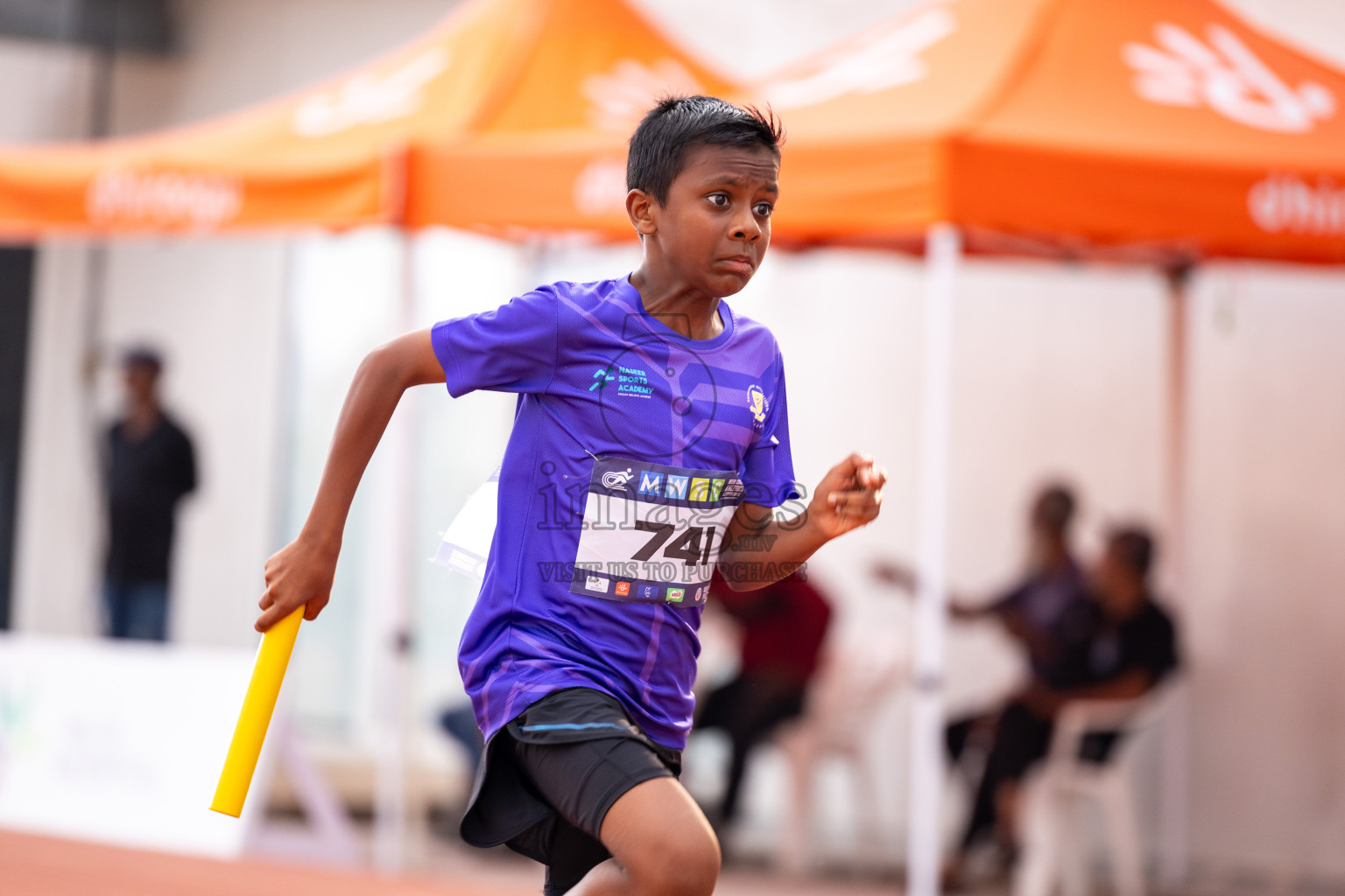 Day 6 of MWSC Interschool Athletics Championships 2024 held in Hulhumale Running Track, Hulhumale, Maldives on Thursday, 14th November 2024. Photos by: Ismail Thoriq / Images.mv