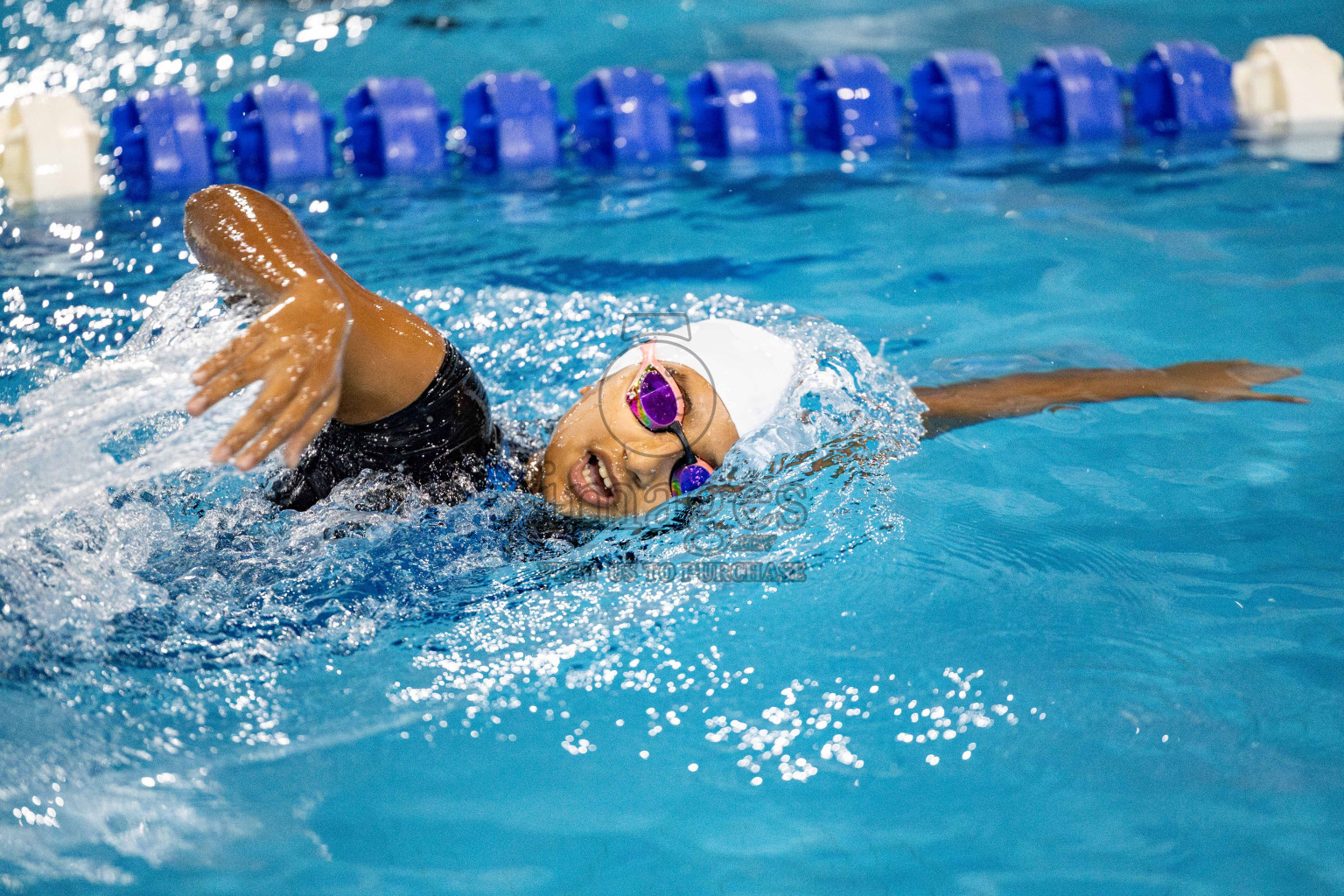 Day 5 of National Swimming Competition 2024 held in Hulhumale', Maldives on Tuesday, 17th December 2024. Photos: Hassan Simah / images.mv