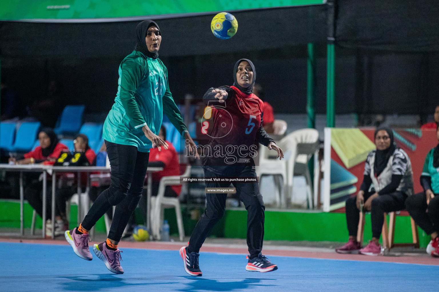 Day 9 of 6th MILO Handball Maldives Championship 2023, held in Handball ground, Male', Maldives on 28th May 2023 Photos: Nausham Waheed/ Images.mv