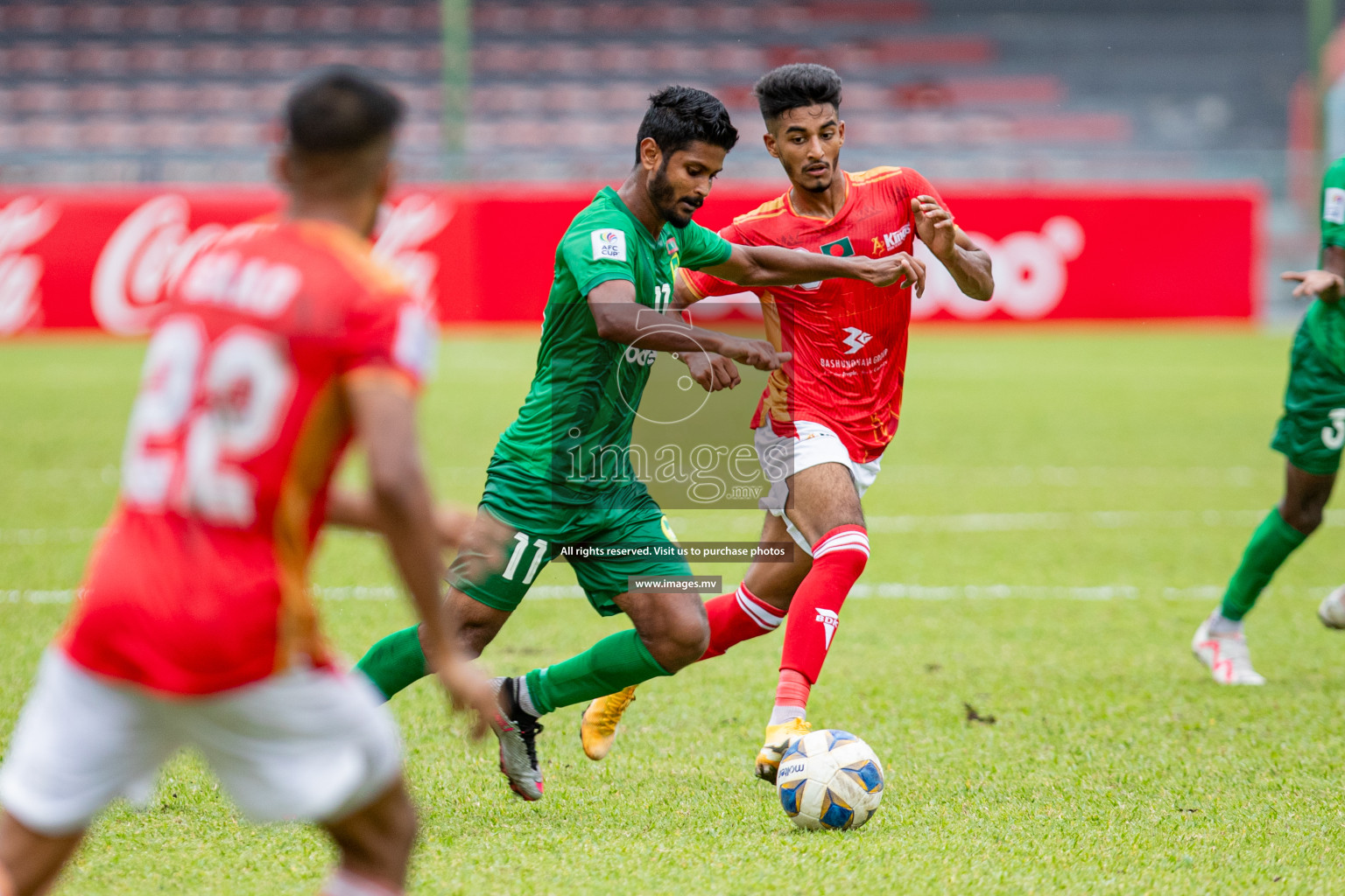 Maziya Sports & Recreation Club vs Bashundhara Kings in the group stage of AFC Cup 2023 held in the National Stadium, Male, Maldives, on Tuesday 19th September 2023. Photos: Mohamed Mahfooz Moosa