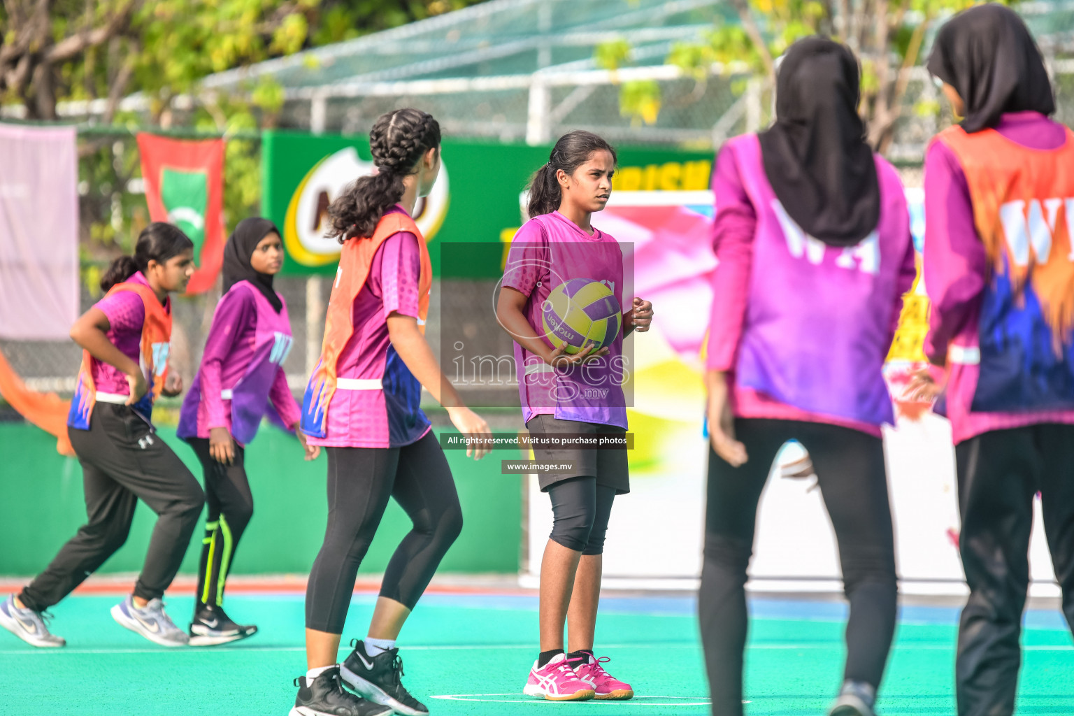 Day 10 of Junior Netball Championship 2022 held in Male', Maldives. Photos by Nausham Waheed