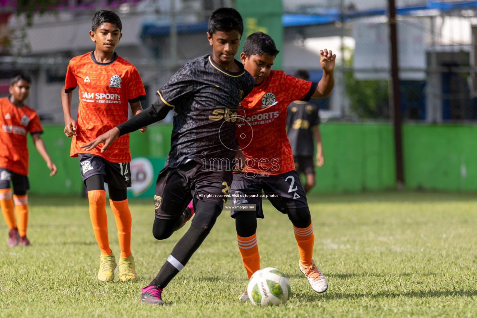 Day 1 of MILO Academy Championship 2023 (U12) was held in Henveiru Football Grounds, Male', Maldives, on Friday, 18th August 2023. Photos: Mohamed Mahfooz Moosa / images.mv