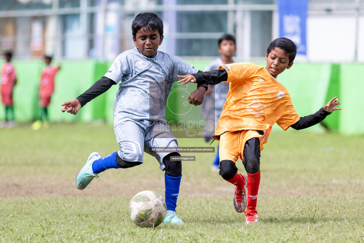 Day 2 of Nestle kids football fiesta, held in Henveyru Football Stadium, Male', Maldives on Thursday, 12th October 2023 Photos: Nausham Waheed/ Shuu Abdul Sattar Images.mv