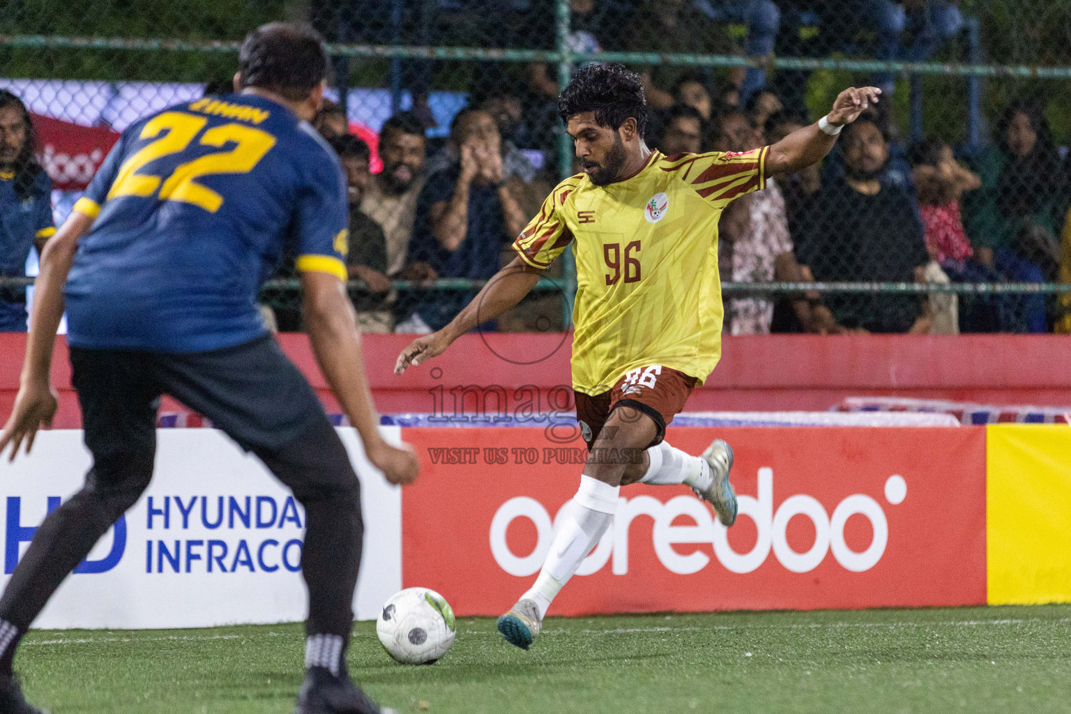 N Holhudhoo vs N Velidhoo in Day 7 of Golden Futsal Challenge 2024 was held on Saturday, 20th January 2024, in Hulhumale', Maldives Photos: Nausham Waheed / images.mv