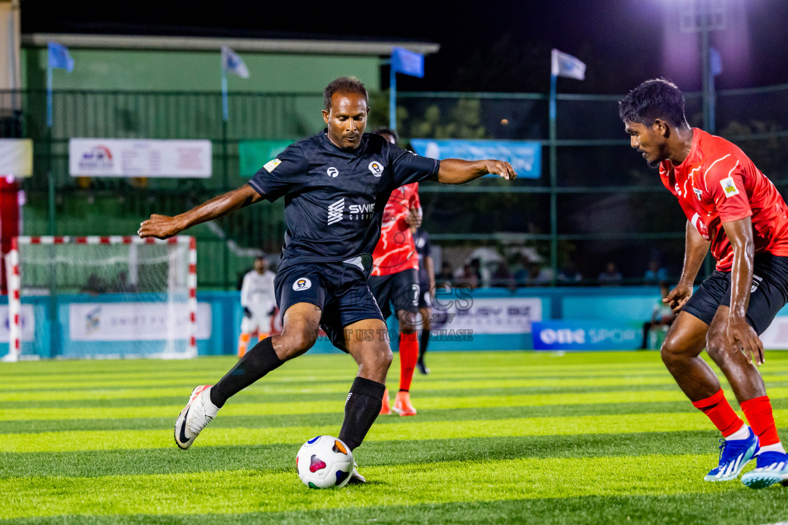 Much Black vs Raiymandhoo FC in Day 3 of Laamehi Dhiggaru Ekuveri Futsal Challenge 2024 was held on Sunday, 28th July 2024, at Dhiggaru Futsal Ground, Dhiggaru, Maldives Photos: Nausham Waheed / images.mv