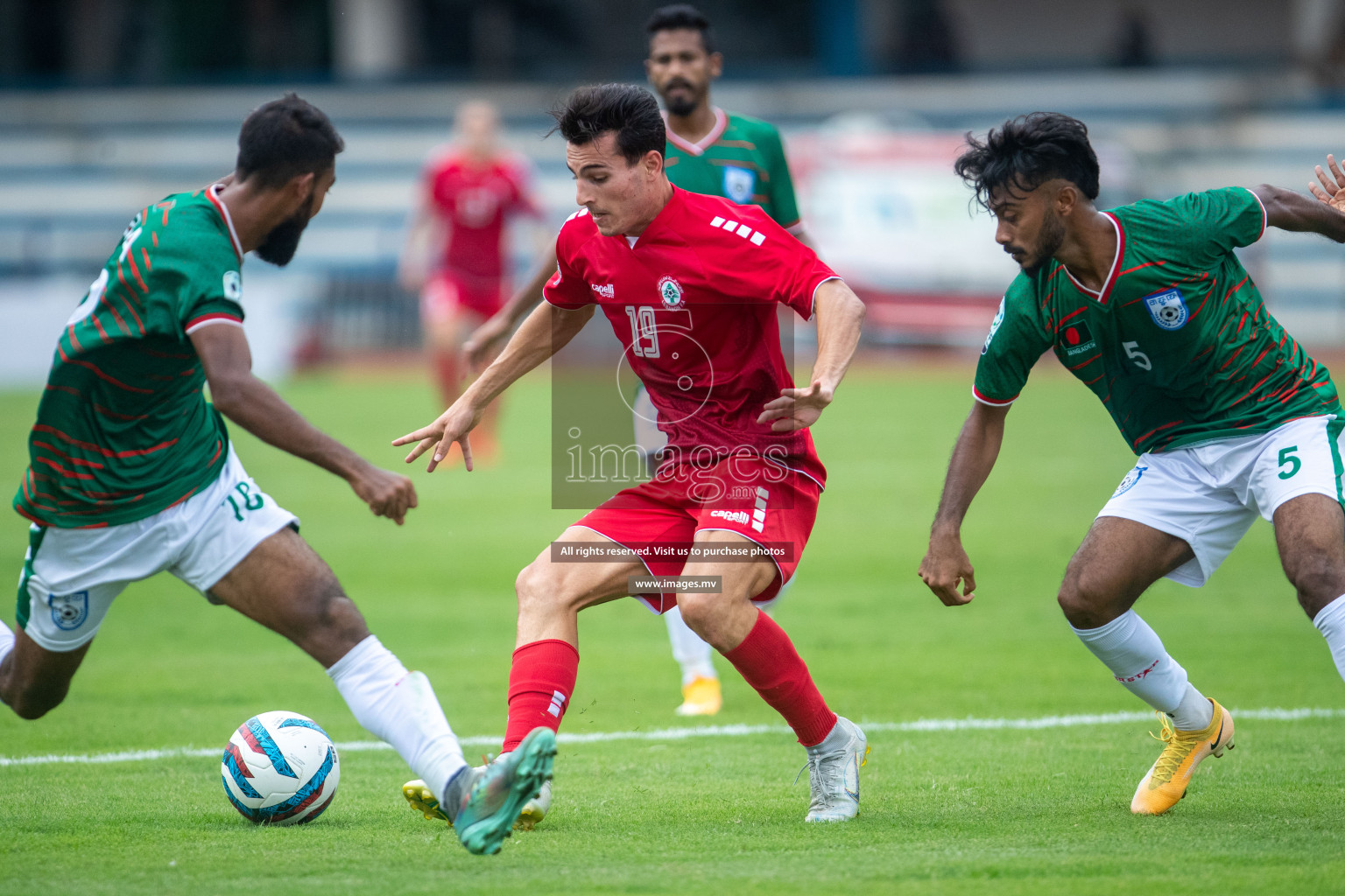 Lebanon vs Bangladesh in SAFF Championship 2023 held in Sree Kanteerava Stadium, Bengaluru, India, on Wednesday, 22nd June 2023. Photos: Nausham Waheed / images.mv