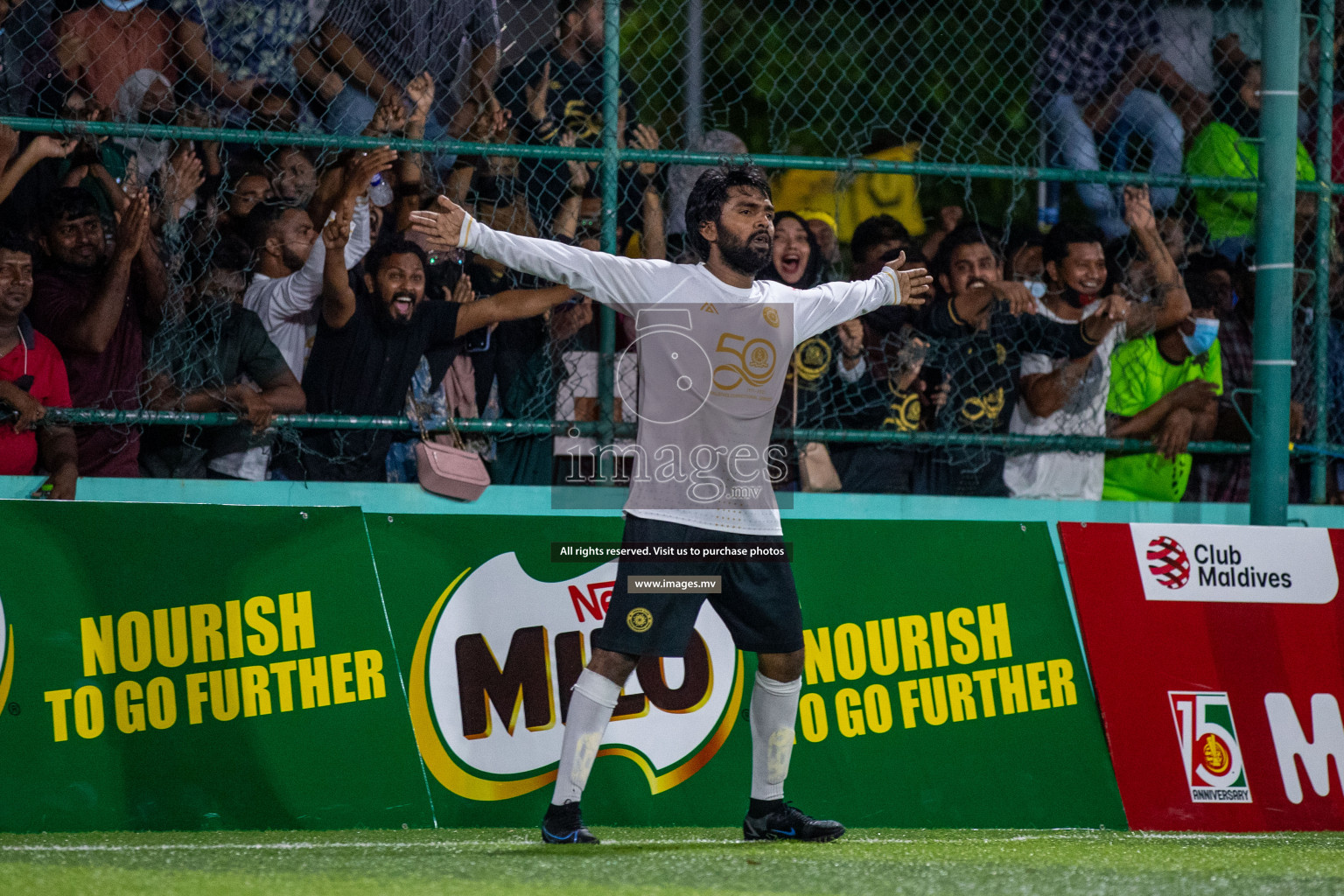 Team FSM Vs Prisons Club in the Semi Finals of Club Maldives 2021 held in Hulhumale, Maldives on 15 December 2021. Photos: Ismail Thoriq / images.mv