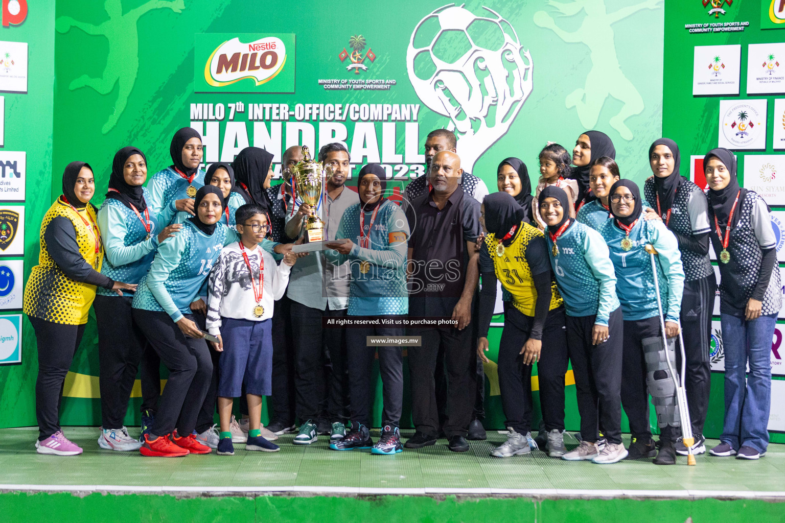 2nd Division Final of 7th Inter-Office/Company Handball Tournament 2023, held in Handball ground, Male', Maldives on Monday, 25th October 2023 Photos: Nausham Waheed/ Images.mv