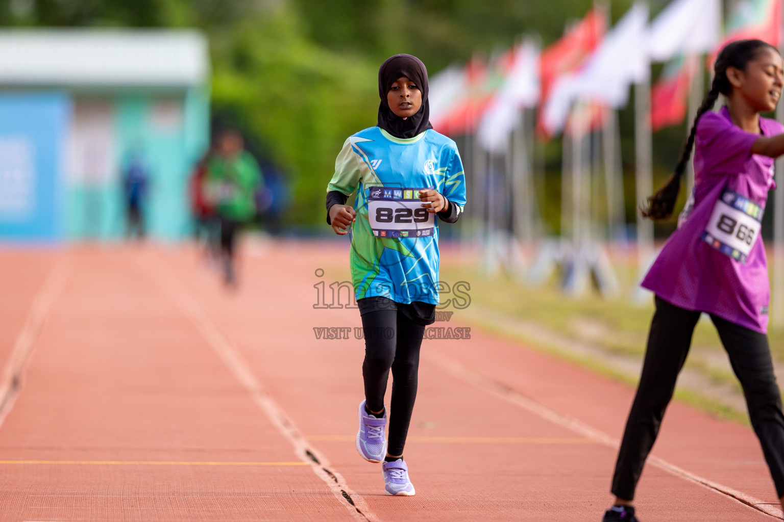 Day 3 of MWSC Interschool Athletics Championships 2024 held in Hulhumale Running Track, Hulhumale, Maldives on Monday, 11th November 2024. 
Photos by: Hassan Simah / Images.mv