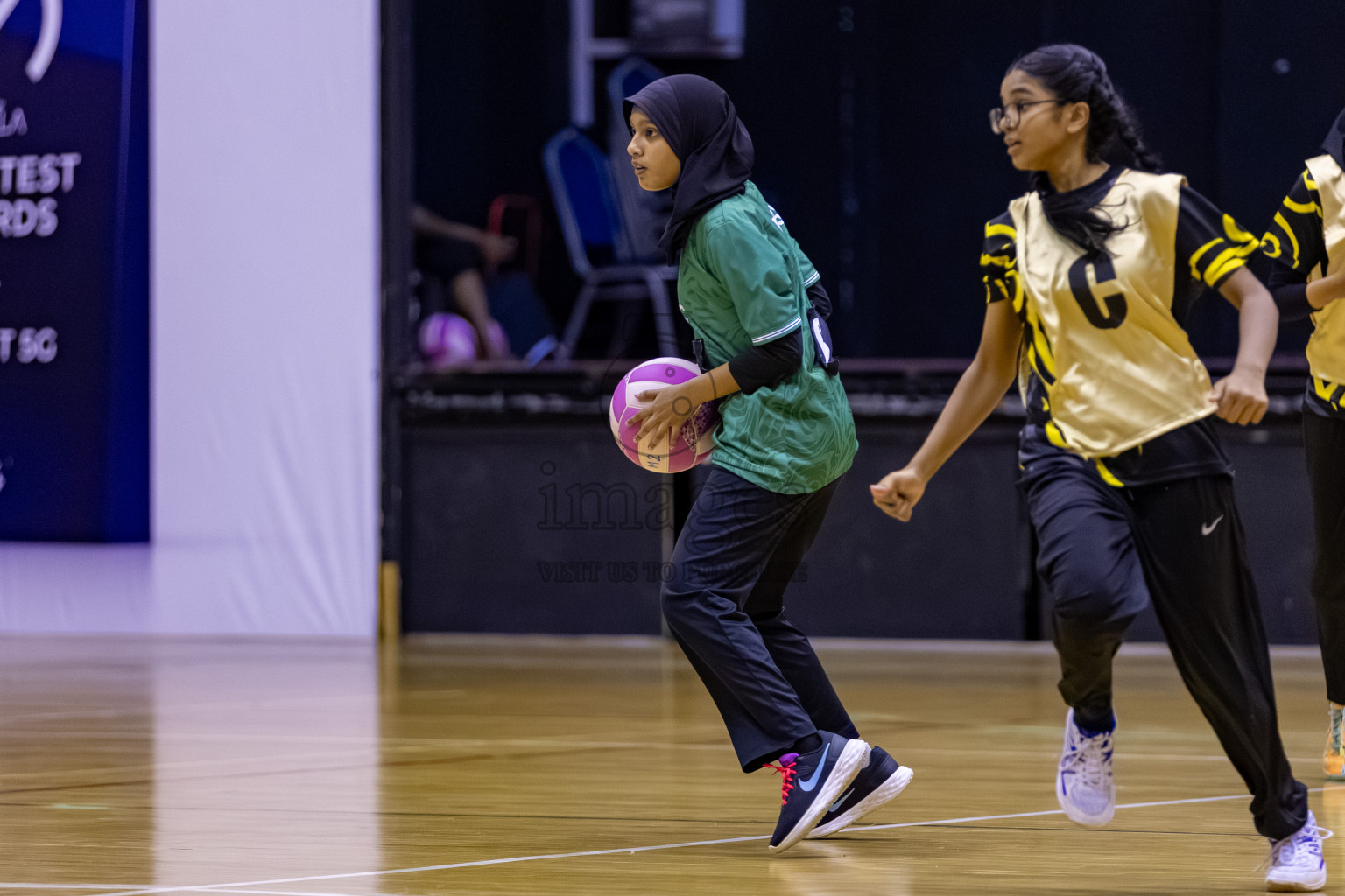 Day 8 of 26th Inter-School Netball Tournament 2025 was held in Social Center Indoor Hall on Sunday, 26th October 2025. Photos: Hassan Simah / images.mv