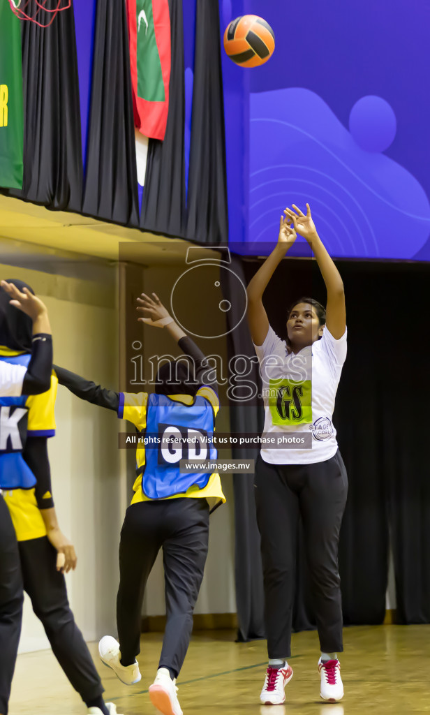 Club Green Streets vs KYRS in the Milo National Netball Tournament 2022 on 21 July 2022, held in Social Center, Male', Maldives. Photographer: Shuu / Images.mv