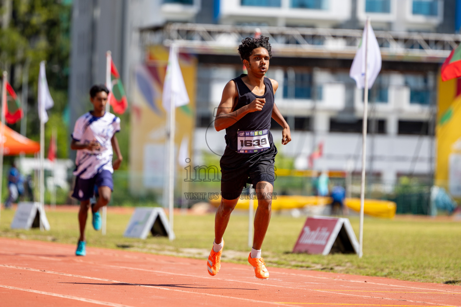 Day 2 of MWSC Interschool Athletics Championships 2024 held in Hulhumale Running Track, Hulhumale, Maldives on Sunday, 10th November 2024. 
Photos by:  Hassan Simah / Images.mv