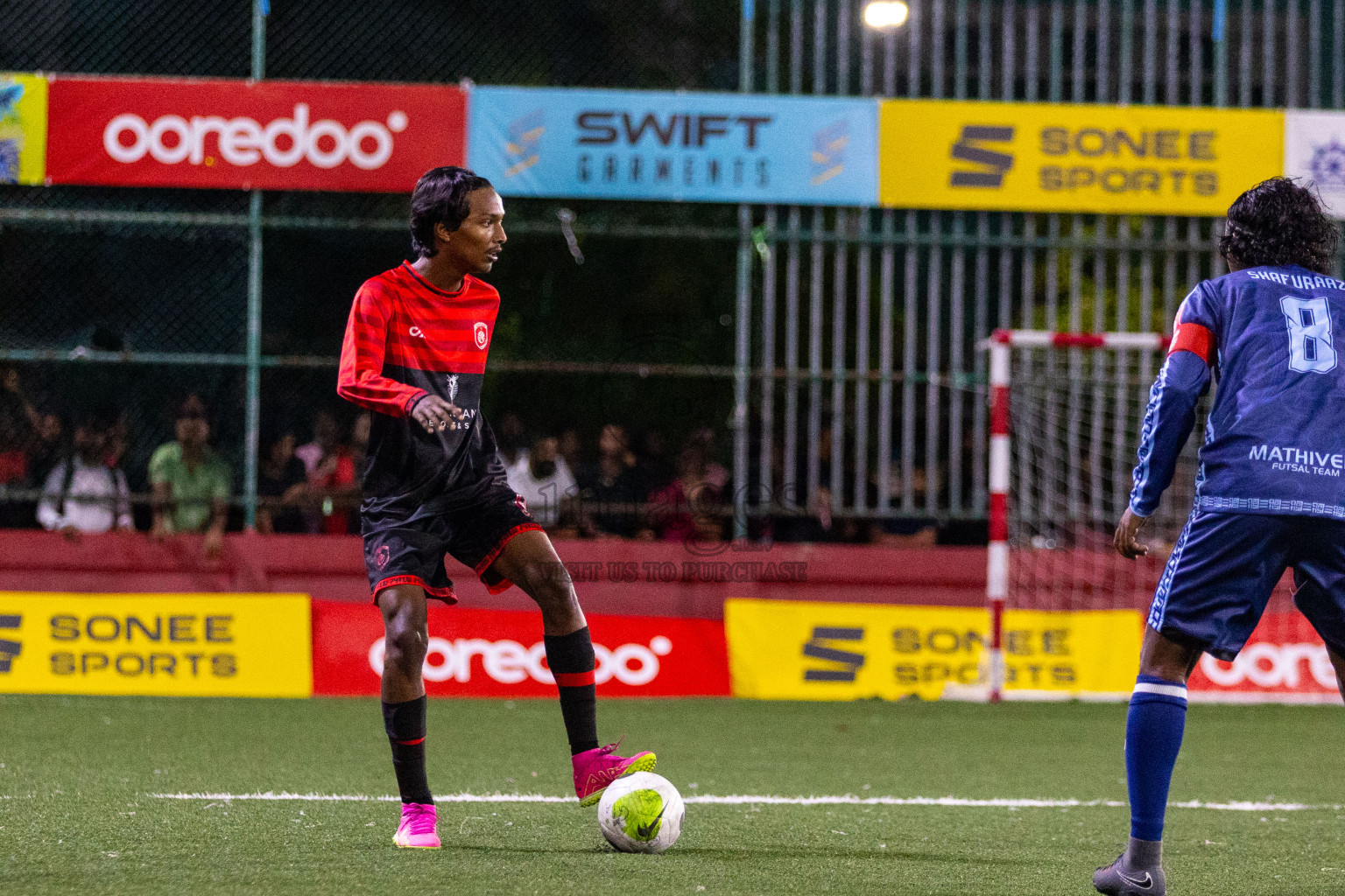 AA Mathiveri vs AA Bodufolhudhoo in Day 6 of Golden Futsal Challenge 2024 was held on Saturday, 20th January 2024, in Hulhumale', Maldives
Photos: Ismail Thoriq / images.mv