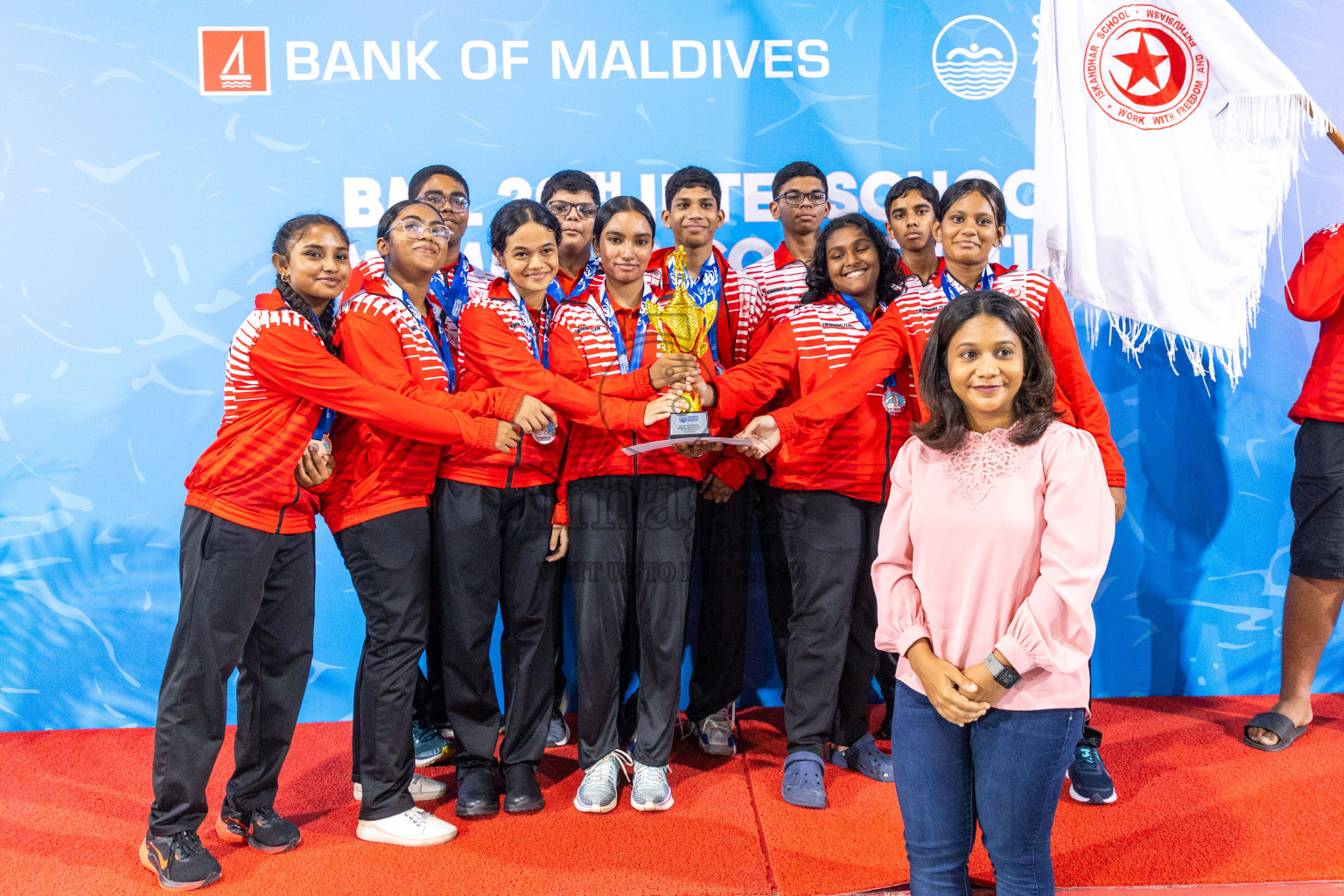 Closing ceremony of BML 20th Inter-School Swimming Competition was held in Hulhumale' Swimming Complex on Saturday, 19th October 2024. 
Photos: Ismail Thoriq