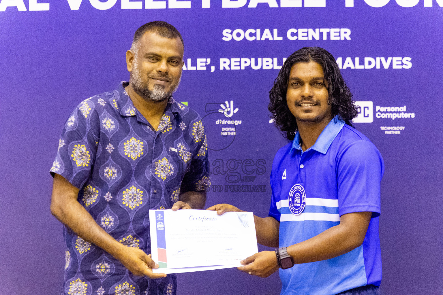 Final of Men's Division of Volleyball Association Cup 2023 held in Male', Maldives on Wednesday, 10th January 2024 at Social Center Indoor Hall Photos By: Nausham Waheed /images.mv