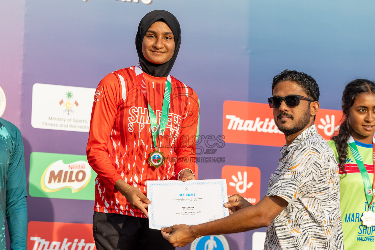 Day 2 of 33rd National Athletics Championship was held in Ekuveni Track at Male', Maldives on Friday, 6th September 2024.
Photos: Ismail Thoriq  / images.mv