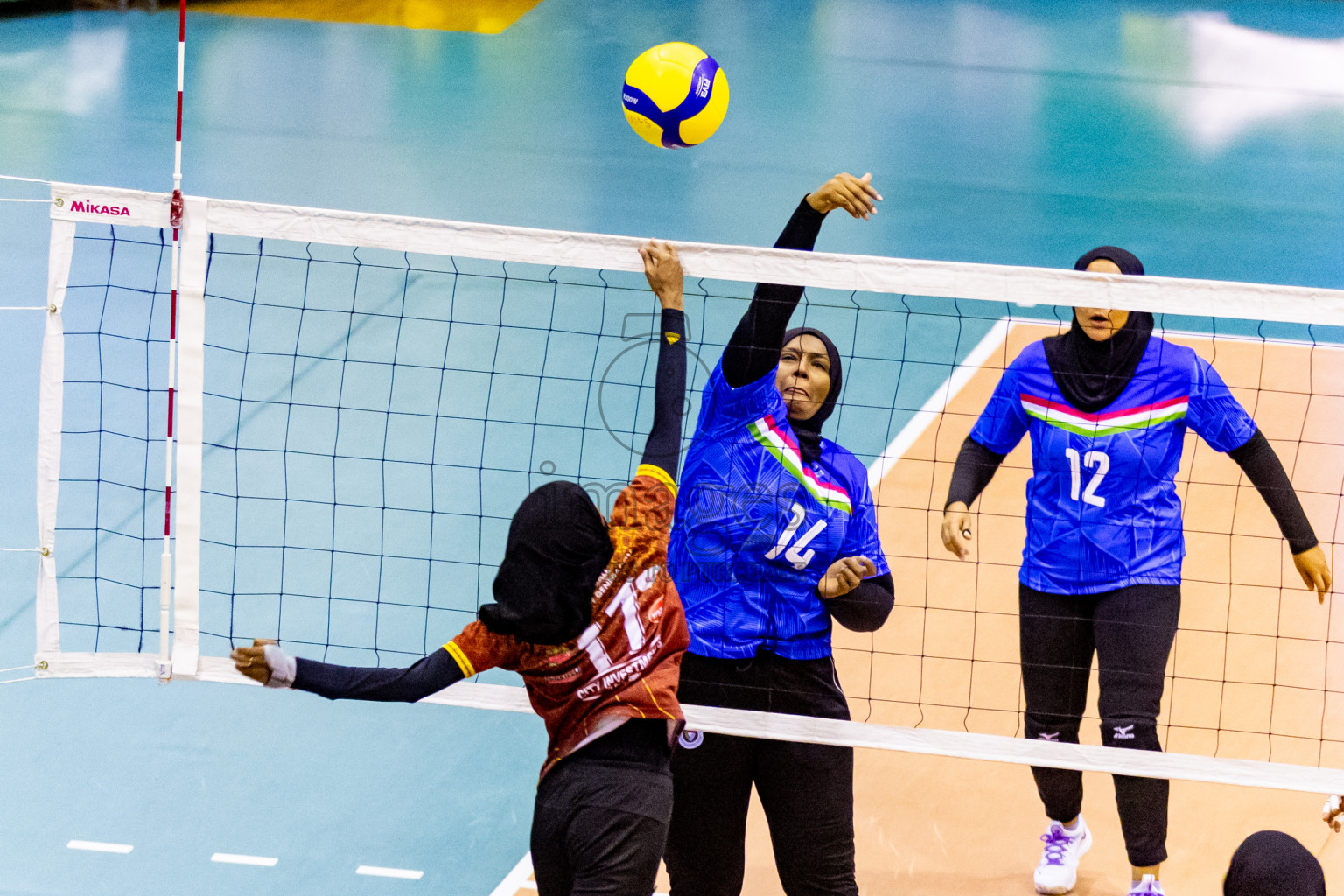 Day 1 of Women's Division of Milo VAM Cup 2024 held in Male', Maldives on Tuesday, 8th July 2024 at Social Center Indoor Hall Photos By: Nausham Waheed / images.mv