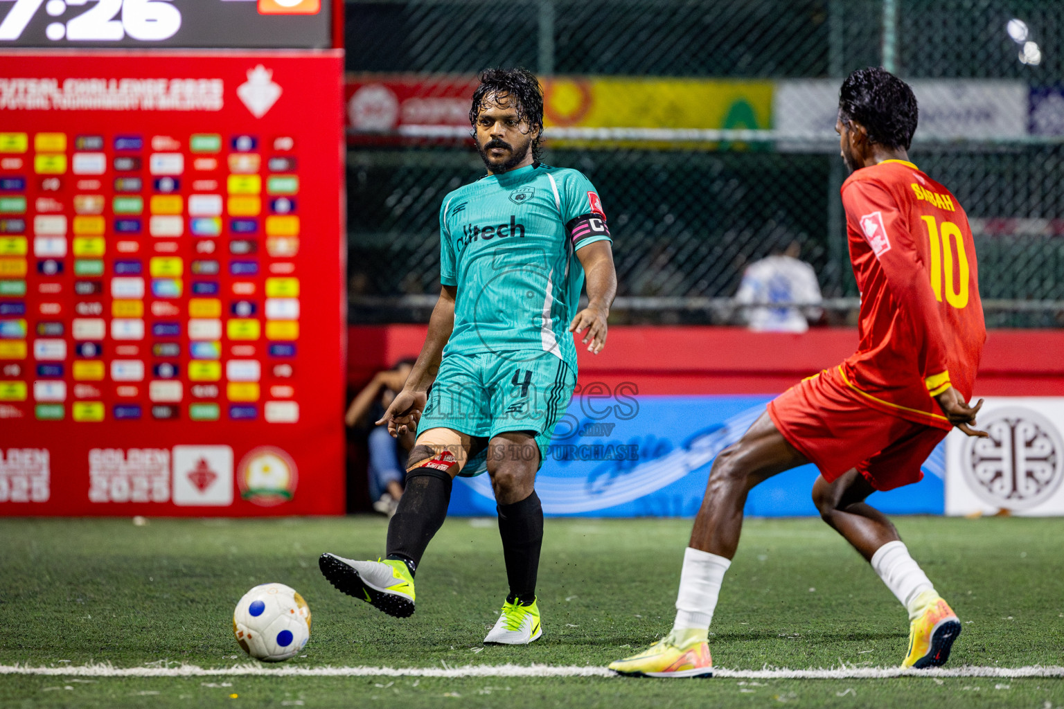 S Feydhoo vs S Meedhoo on Day 20 of Golden Futsal Challenge 2025 was held on Thursday, 23rd January 2025, in Hulhumale', Maldives. Photos: Nausham Waheed / images.mv