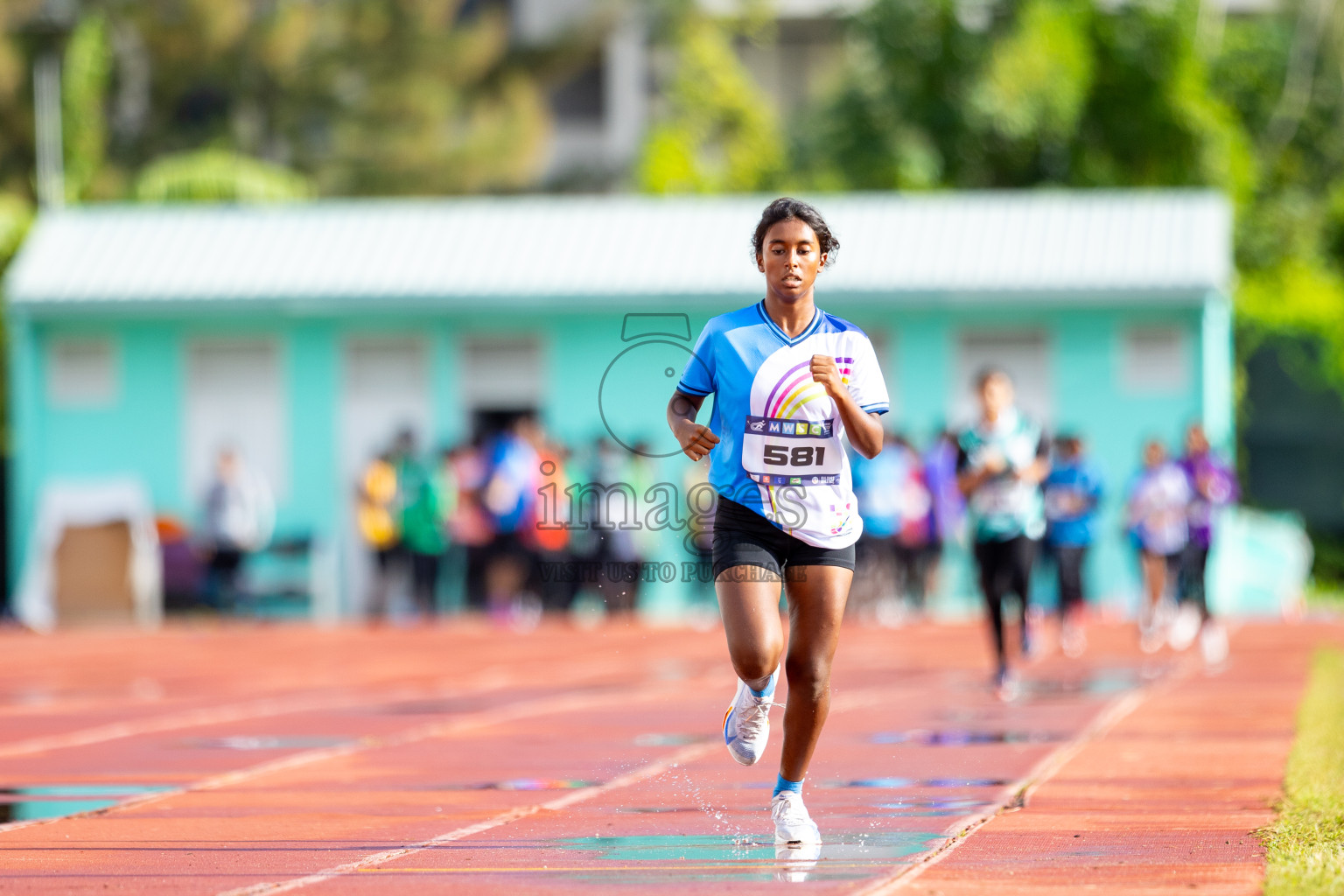 Day 1 of MWSC Interschool Athletics Championships 2024 held in Hulhumale Running Track, Hulhumale, Maldives on Saturday, 9th November 2024. 
Photos by: Ismail Thoriq / images.mv